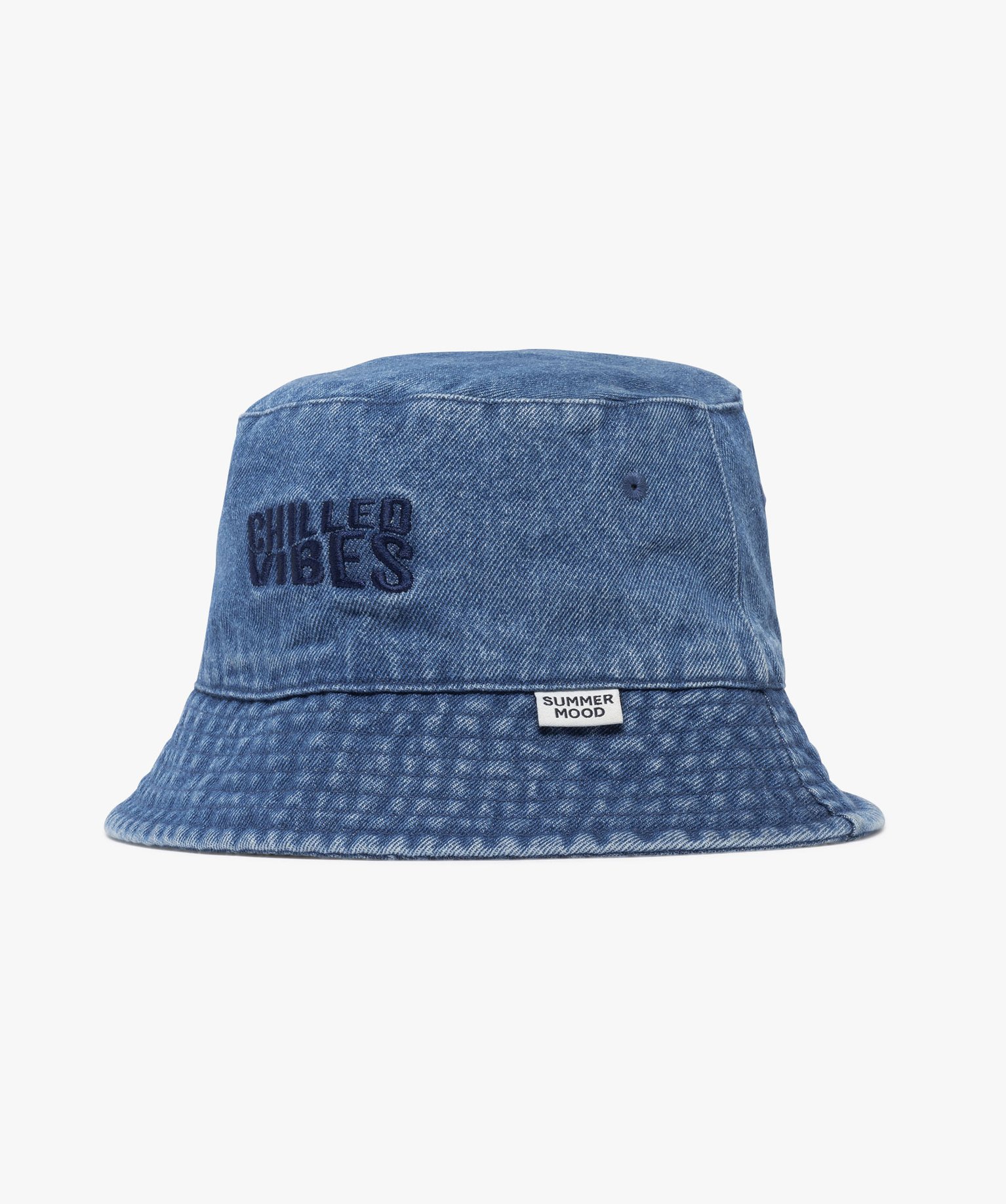 Chapeau bob en jean garçon - 54/56 - bleu clair - GEMO