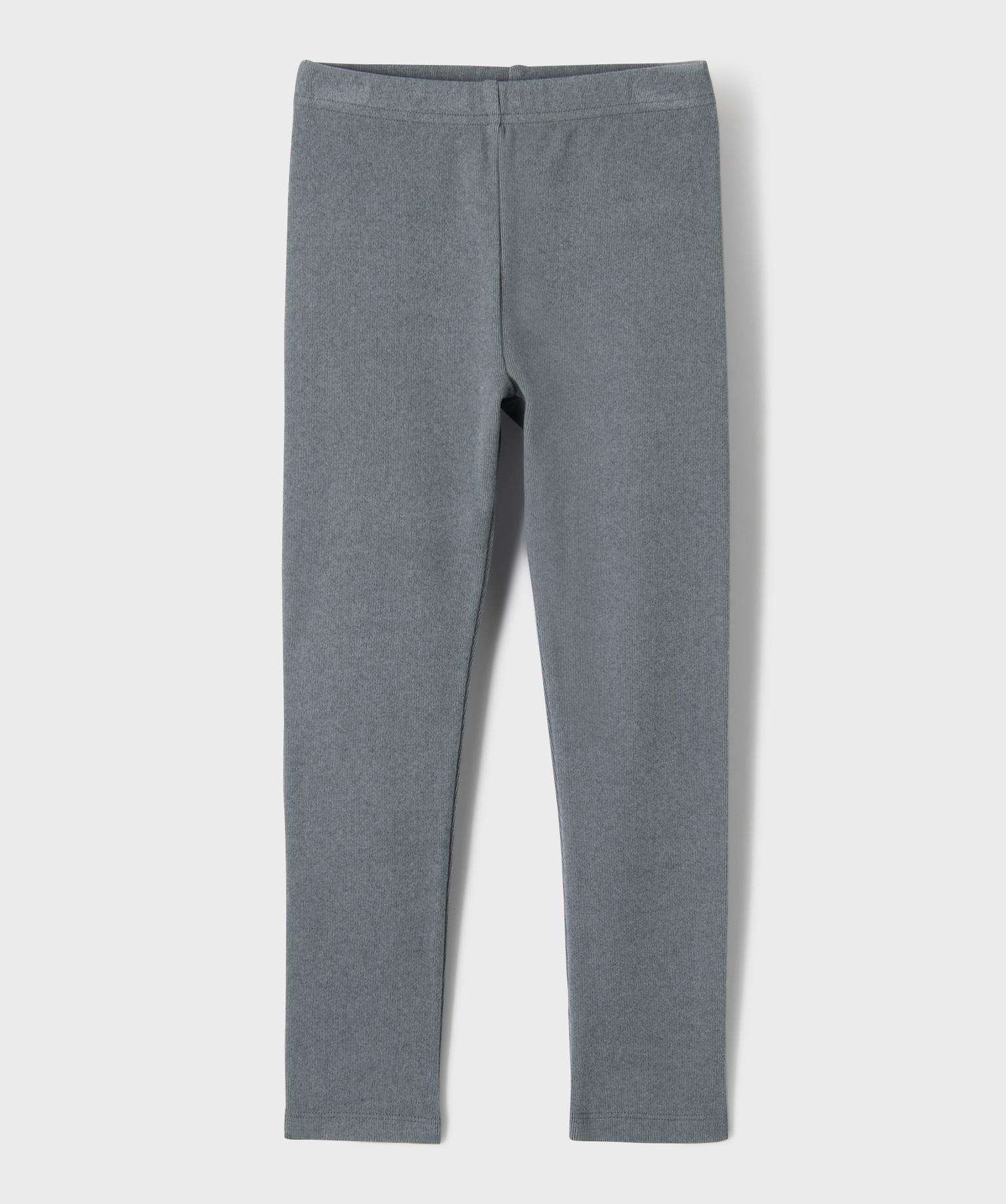 Legging long en maille chaude fille - 6A - gris standard - GEMO
