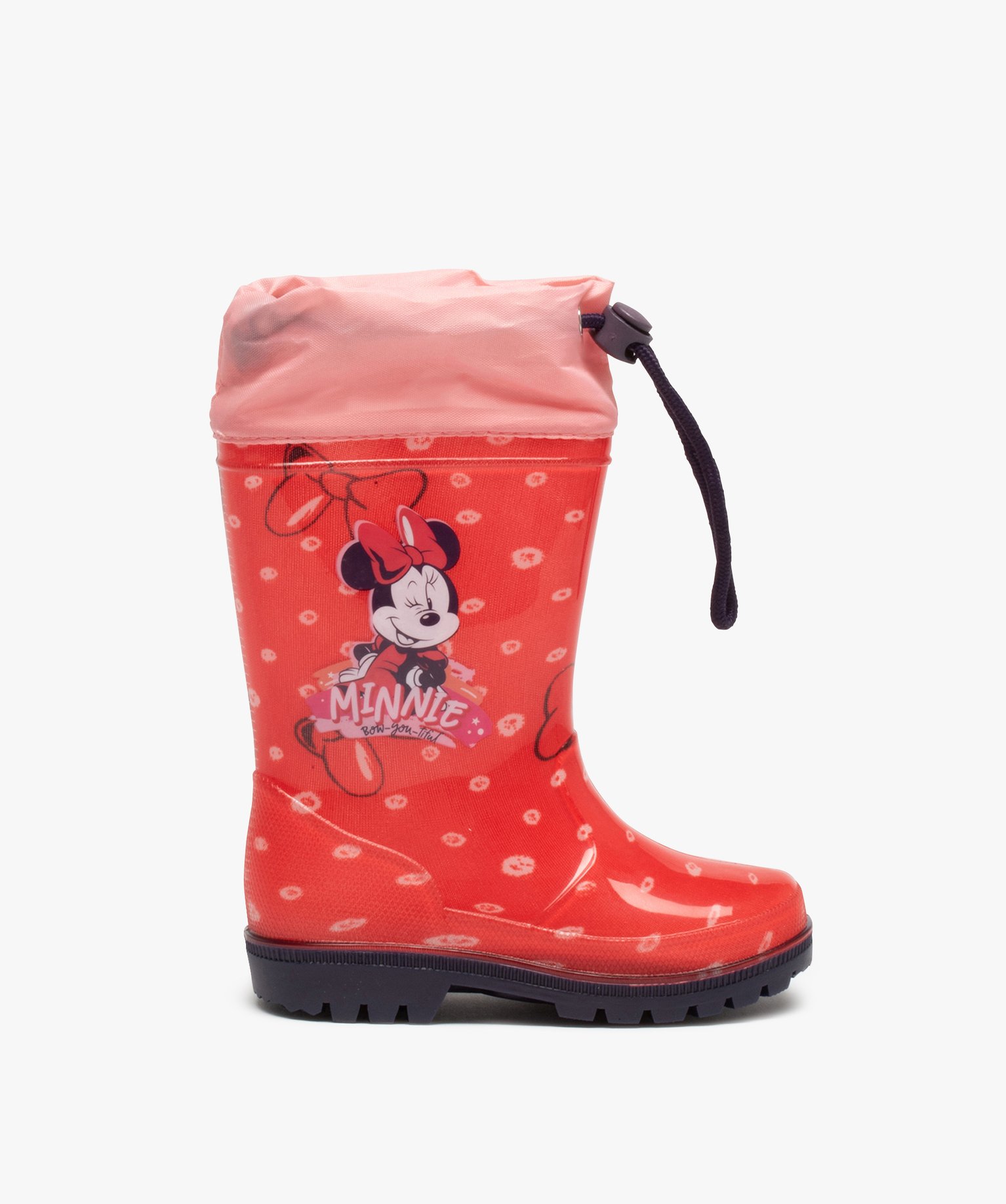 Bottes de pluie fille à col ajustable - Minnie Mouse