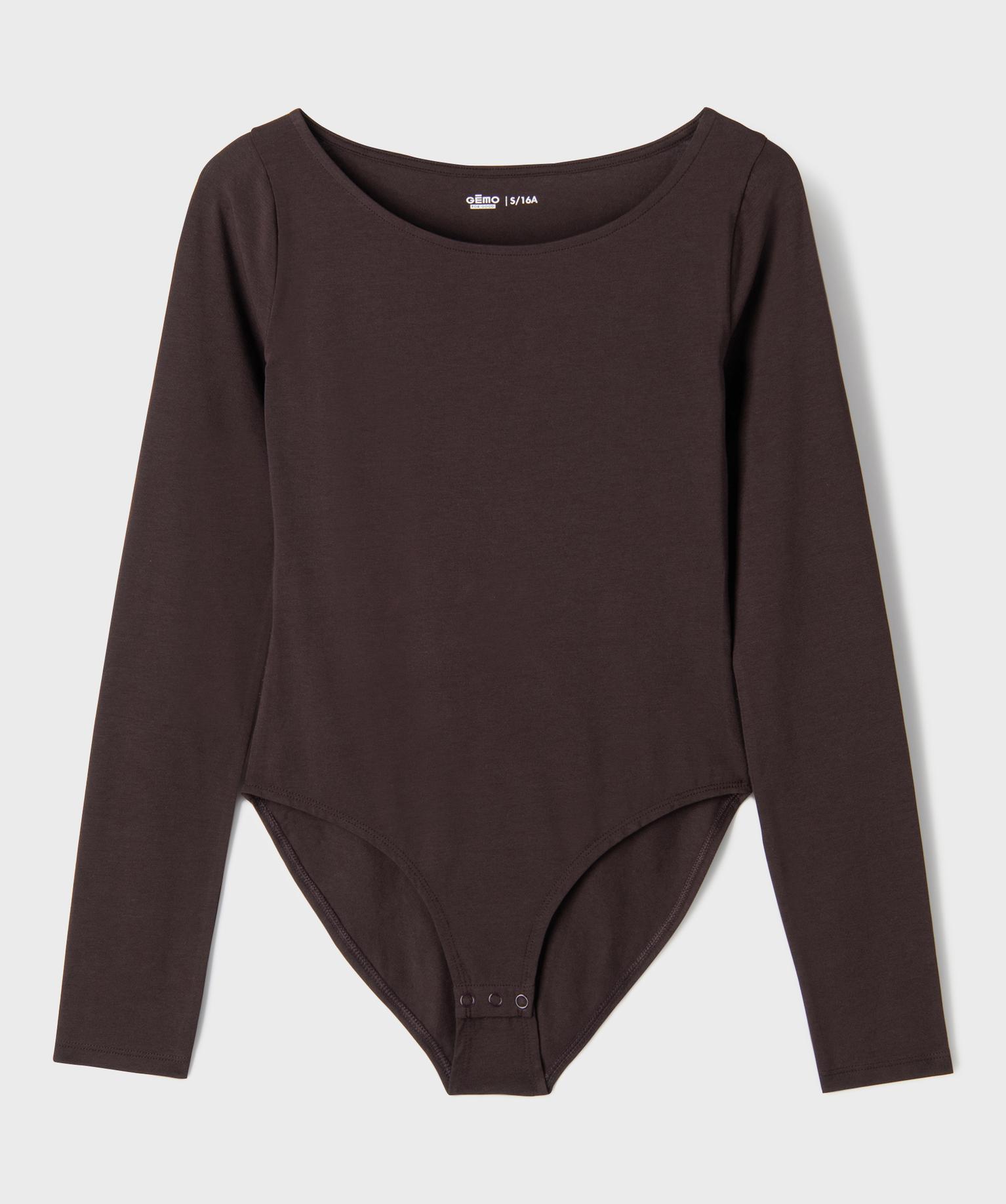 Body encolure bateau uni fille - GEMO Body encolure bateau uni fille - GEMO