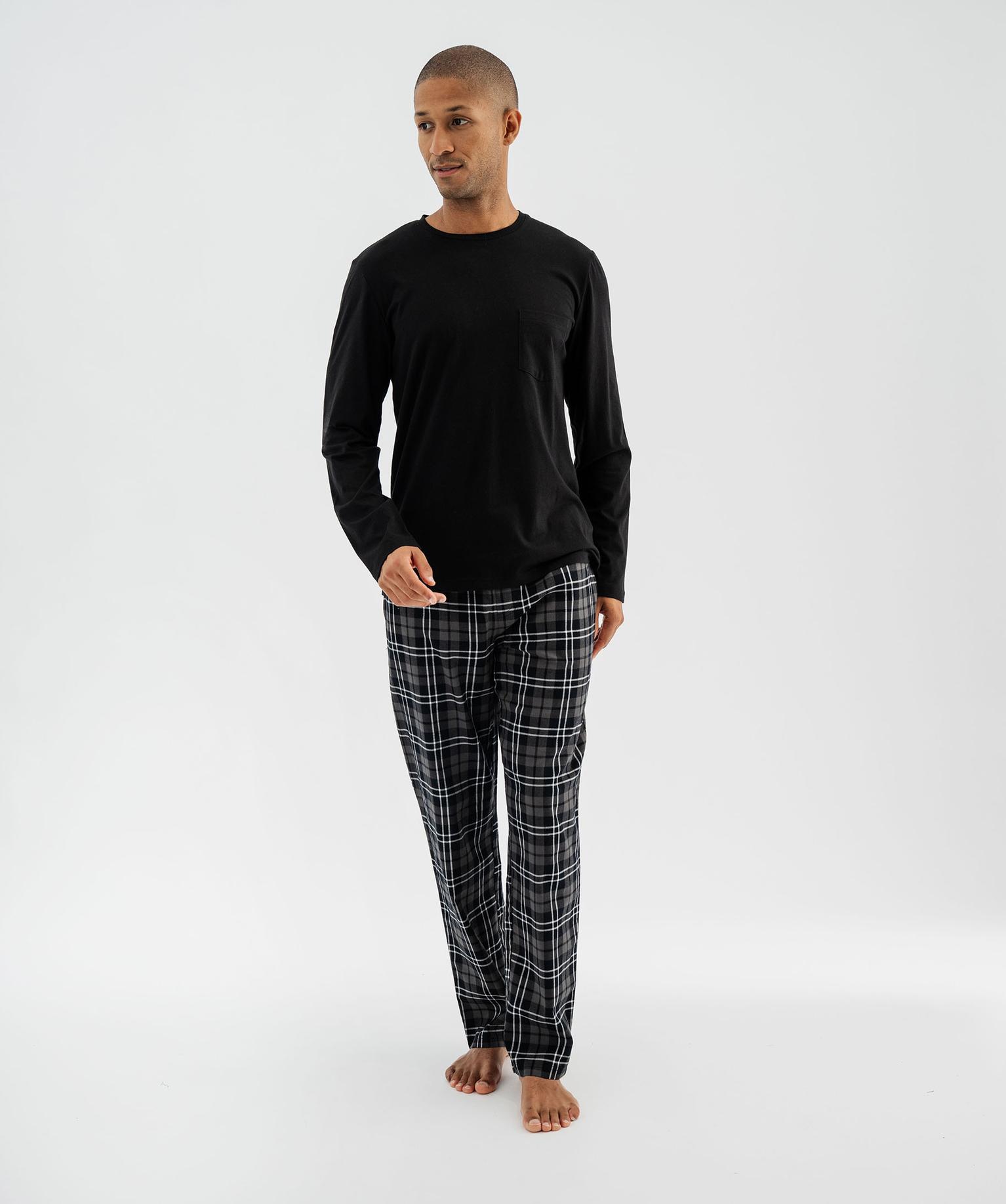 Pyjama Pantalon à Carreaux Pour Homme - Coupe Ample, Tissu Doux, Décontracté