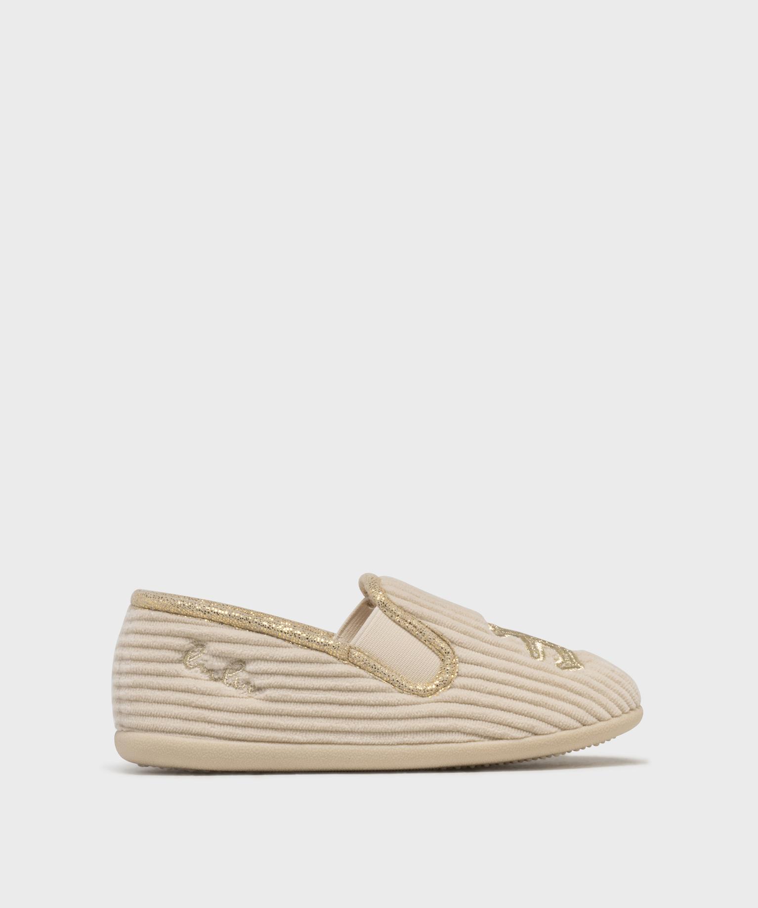 Chaussons couvrants en velours côtelé fille - LuluCastagnette - LULUCASTAGNETTE Chaussons couvrants en velours côtelé fille - LuluCastagnette - LULUCASTAGNETTE