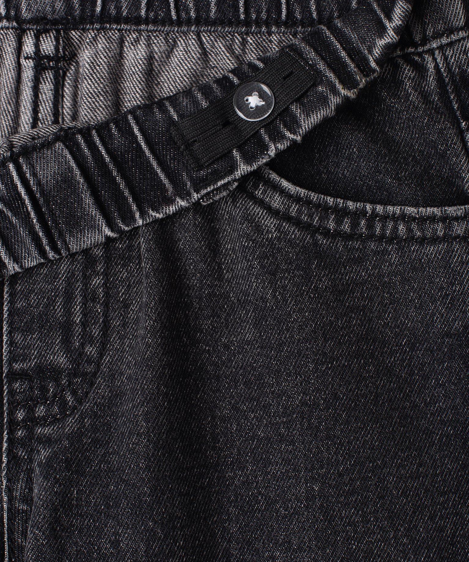 Jean Enfant Taille 128 - Cordon De Serrage Élastique, Pantalon Long Polyester Avec Poches