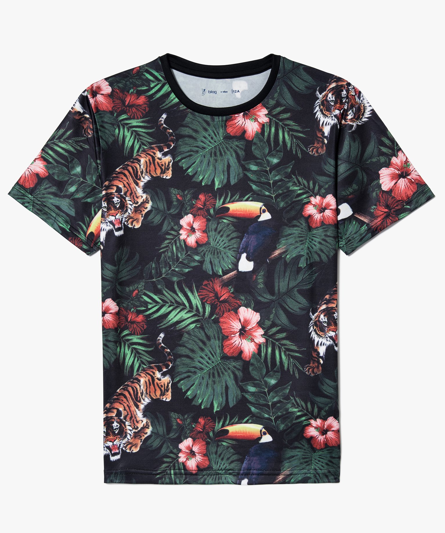Tee-shirt en microfibre imprimé jungle
