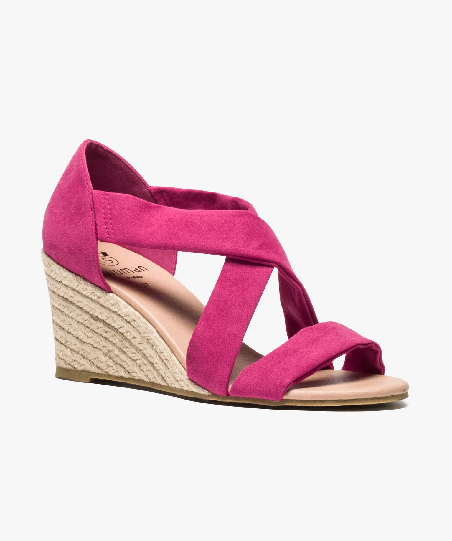 Nu-pieds à bride en T à détail bijoux - Rose gold