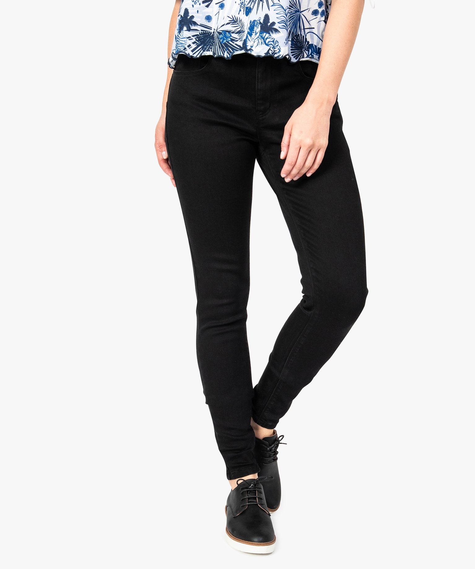 Jean skinny stretch push up taille normale GEMO