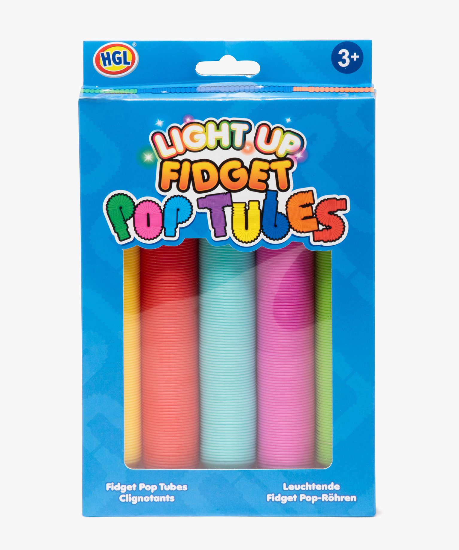 Fidget pop tubes multicolores lumineux - Fidget