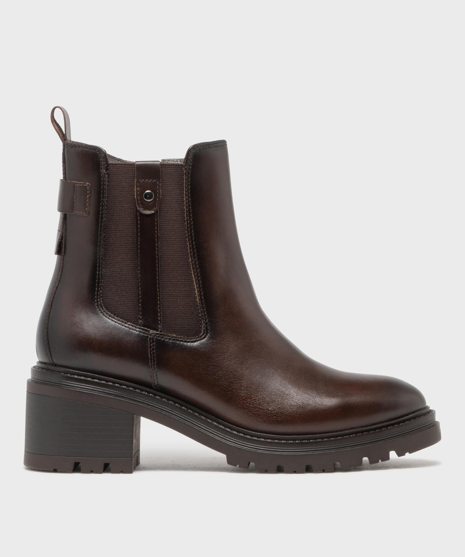 Boots dessus cuir avec semelle crantée femme - Tanéo - TANEO Boots dessus cuir avec semelle crantée femme - Tanéo - TANEO