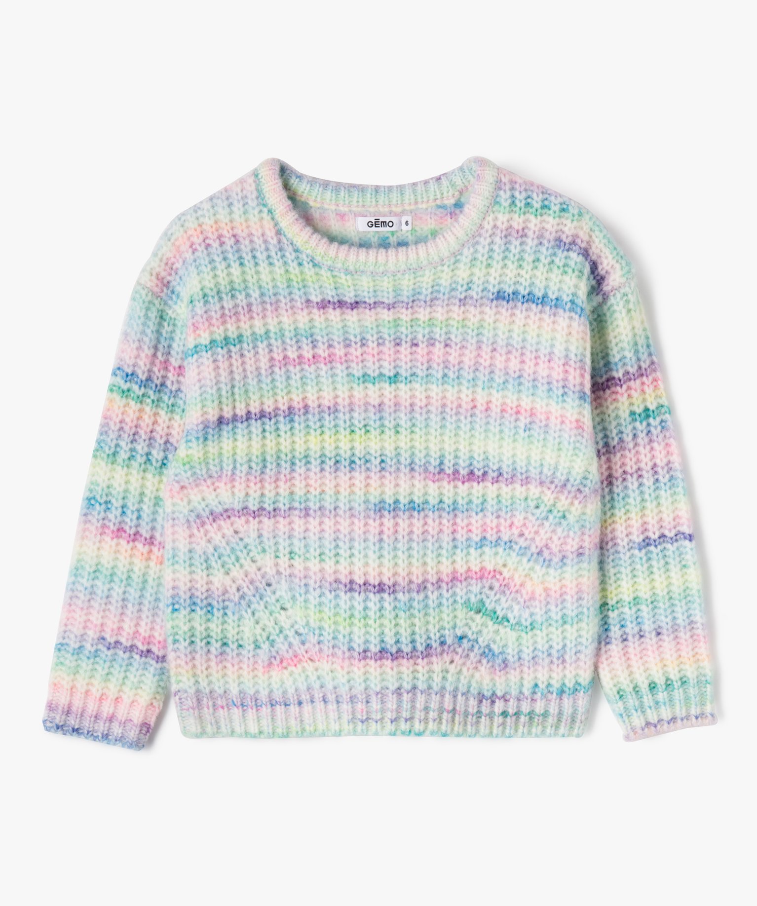Essentials Pull Cardigan Uniforme à Col Rond, Coupe Ajustée Fille, Blanc, 2 ans