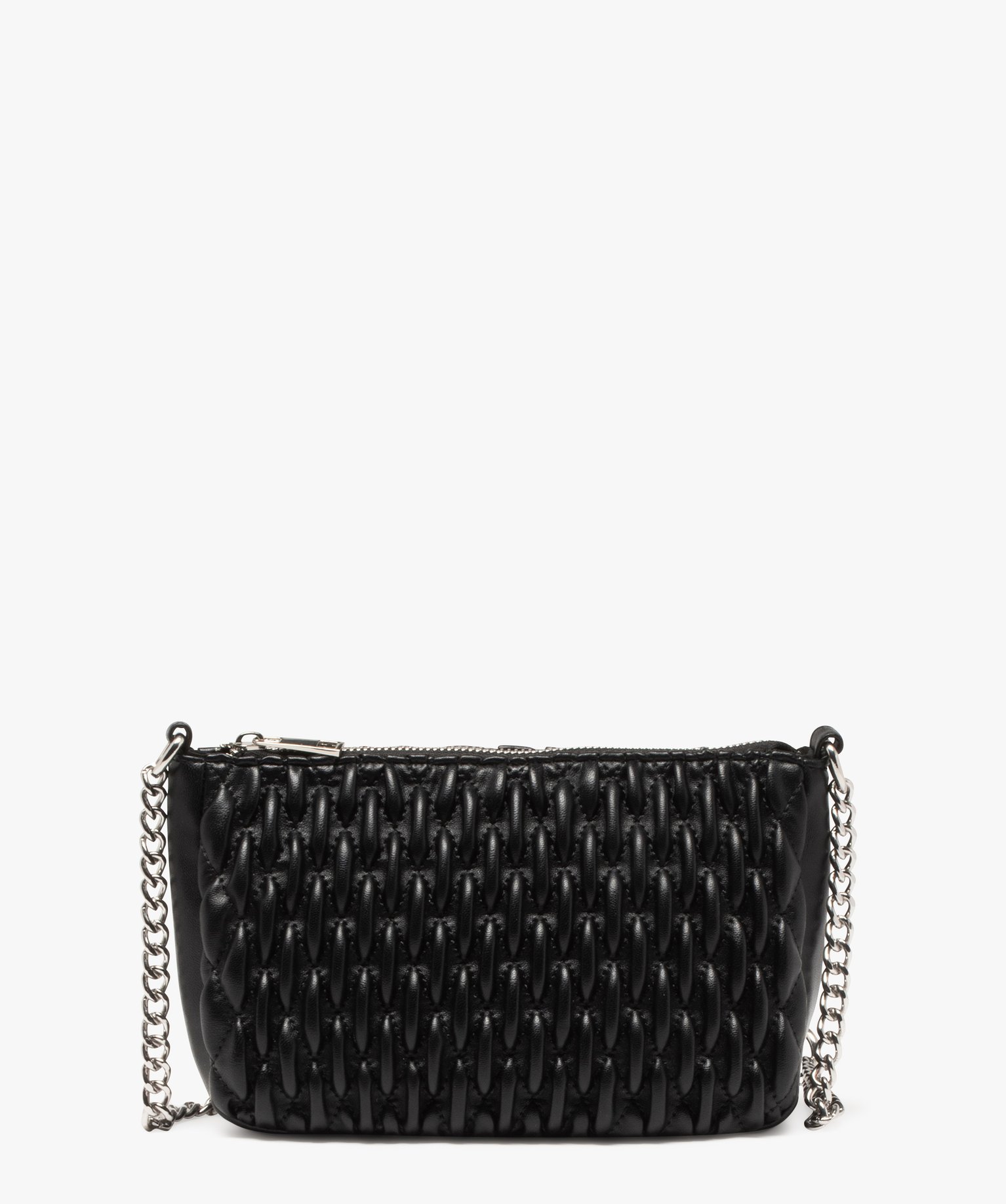 Sac bandoulière mini format texturé femme - TU - noir standard - GEMO