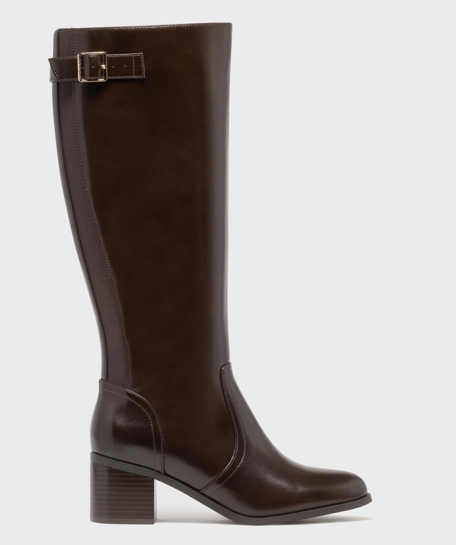 Bottes à talon avec élastique sur la tige femme - LuluCastagnette - 41 - marron standard - LULUCASTAGNETTE
