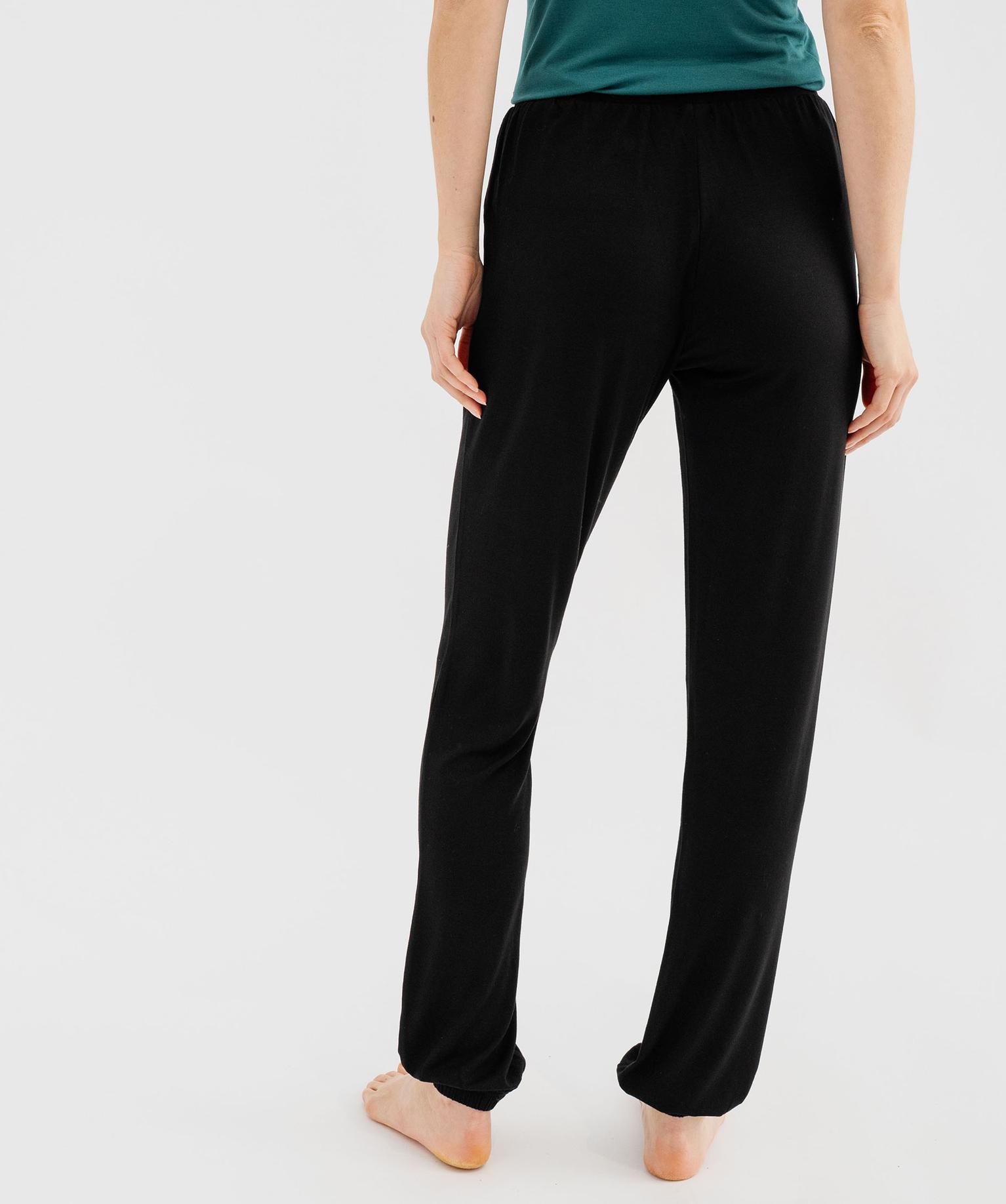 Pantalon De Pyjama Femme En Satin Fluide - Taille à Cordon, Poches, Jambe Resserrée - Confortable Pour La Maison Ou Le Sport