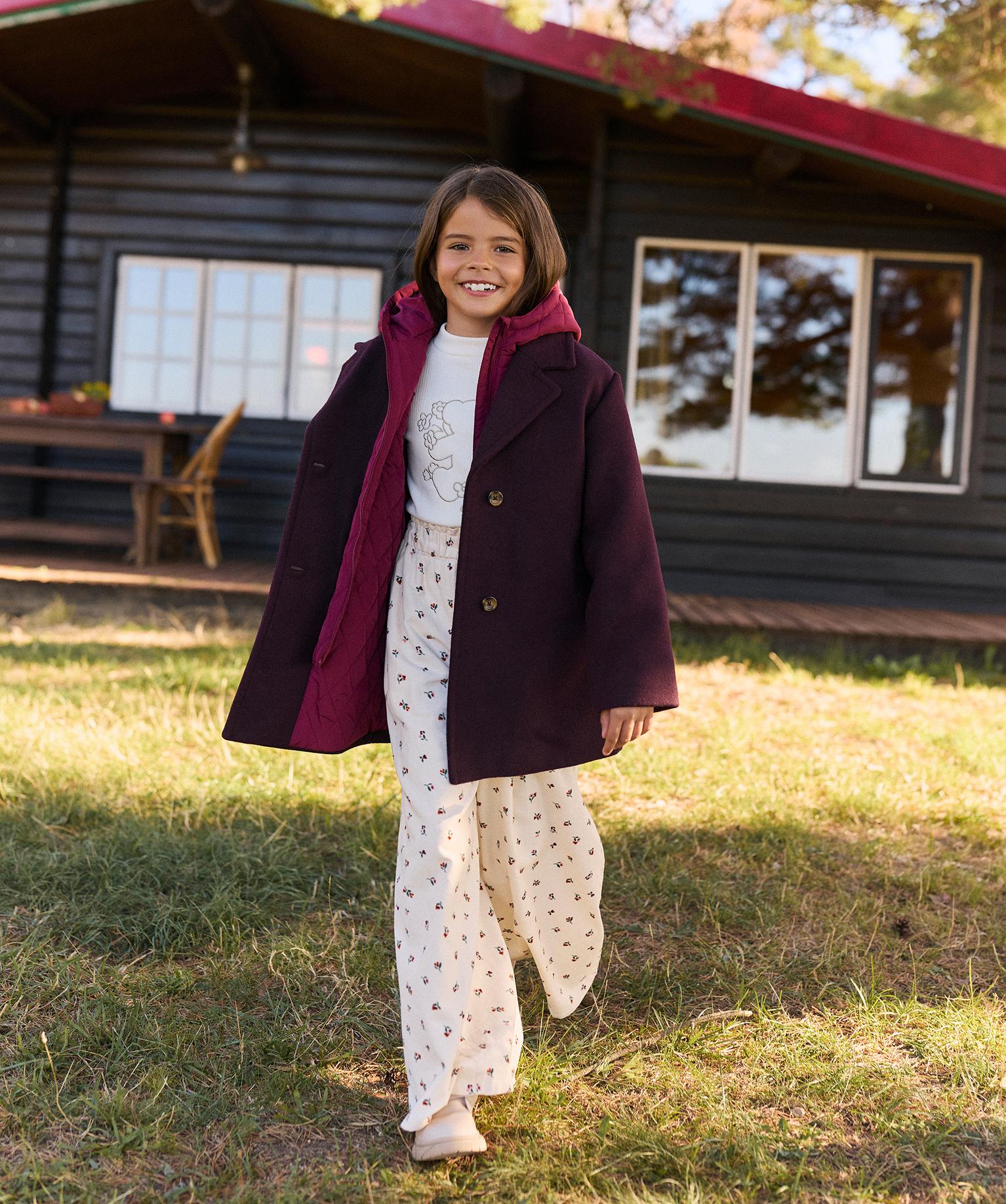 Manteau droit à capuche effet 2-en-1 doudoune fille - LuluCastagnette - LULUCASTAGNETTE Manteau droit à capuche effet 2-en-1 doudoune fille - LuluCastagnette - LULUCASTAGNETTE