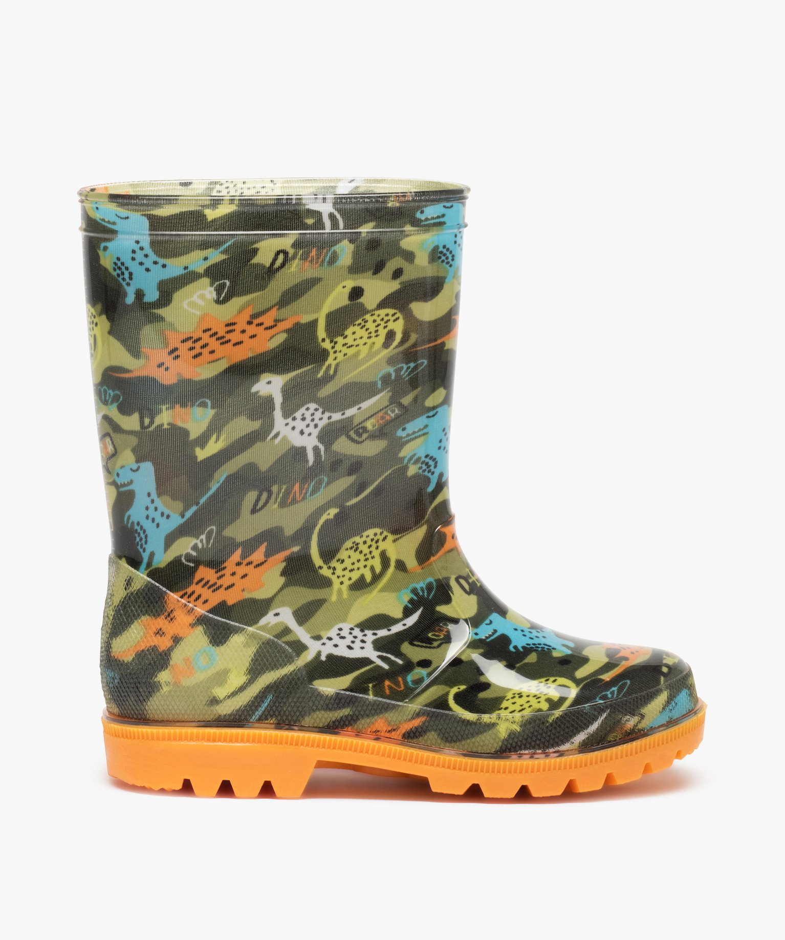 Bottes de pluie garcon imprimees dinosaures