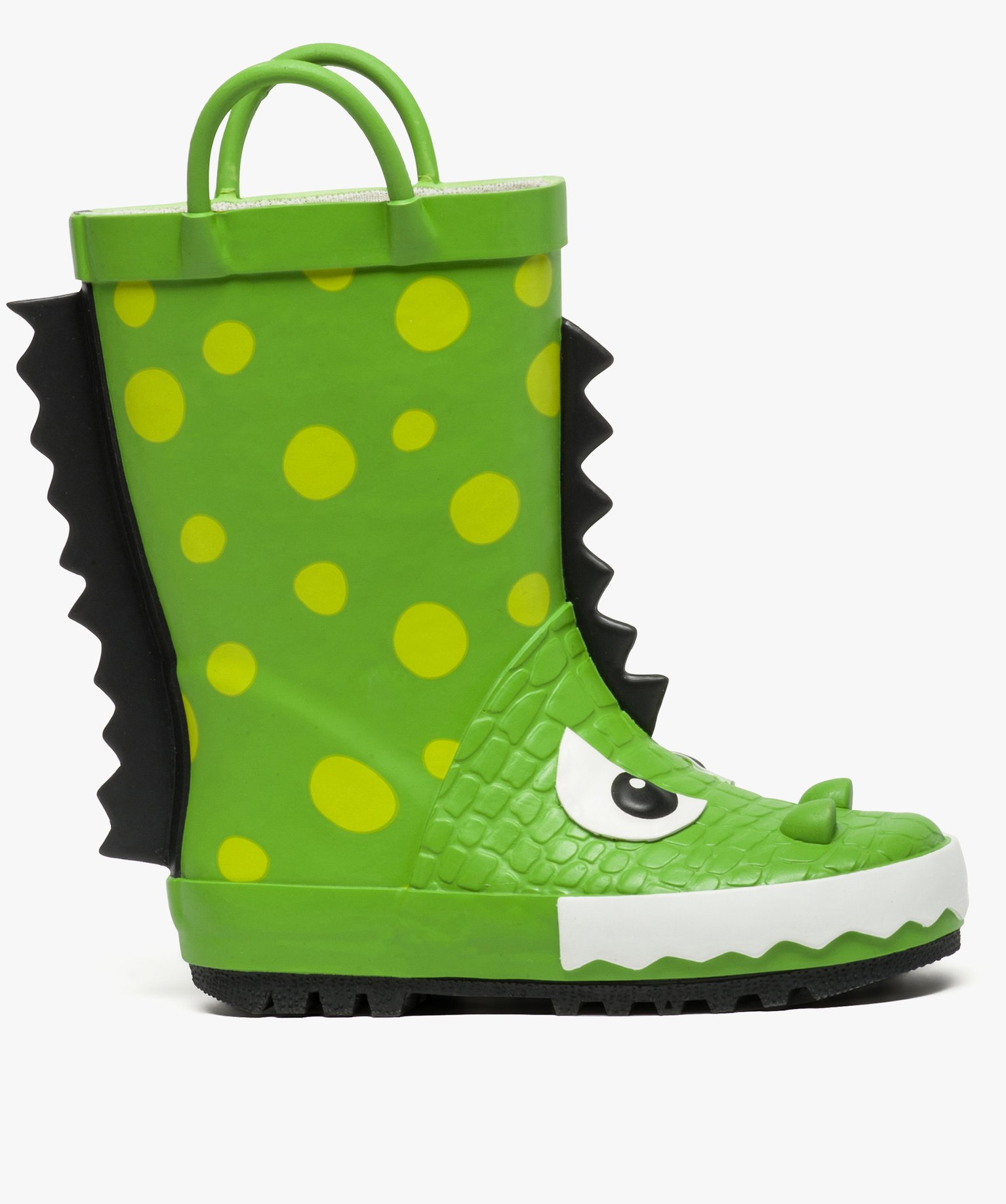 Bottes de pluie garcon a anses et motif crocodile en relief