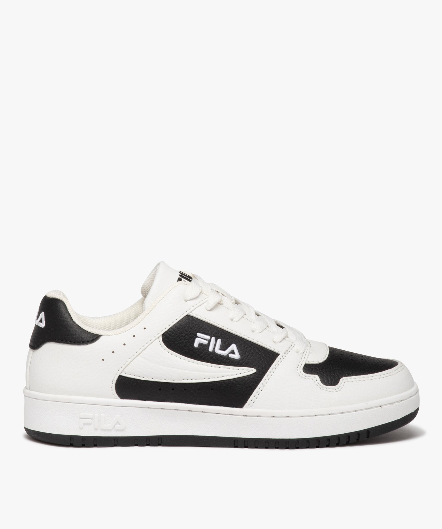 Baskets garçon à lacets avec semelle épaisse colorée - Fila - 39 - noir - FILA