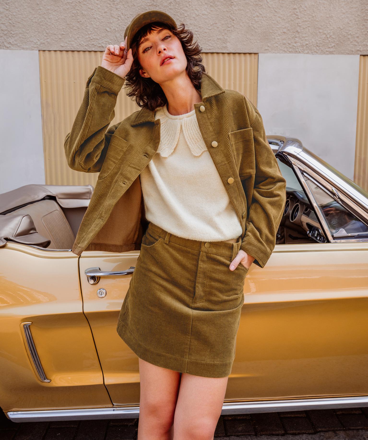 Veste courte en velours femme - GEMO Veste courte en velours femme - GEMO