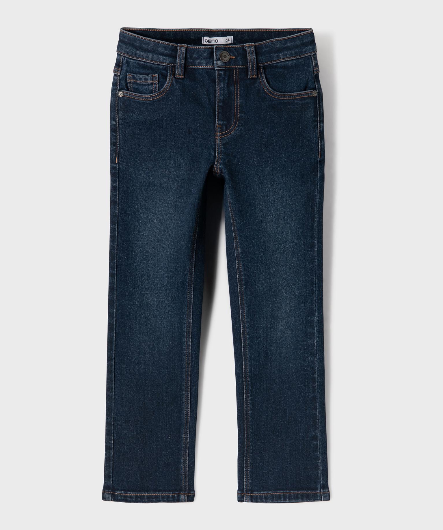 Jean en toile denim résistante extensible garçon - 9A - bleu fonce - GEMO