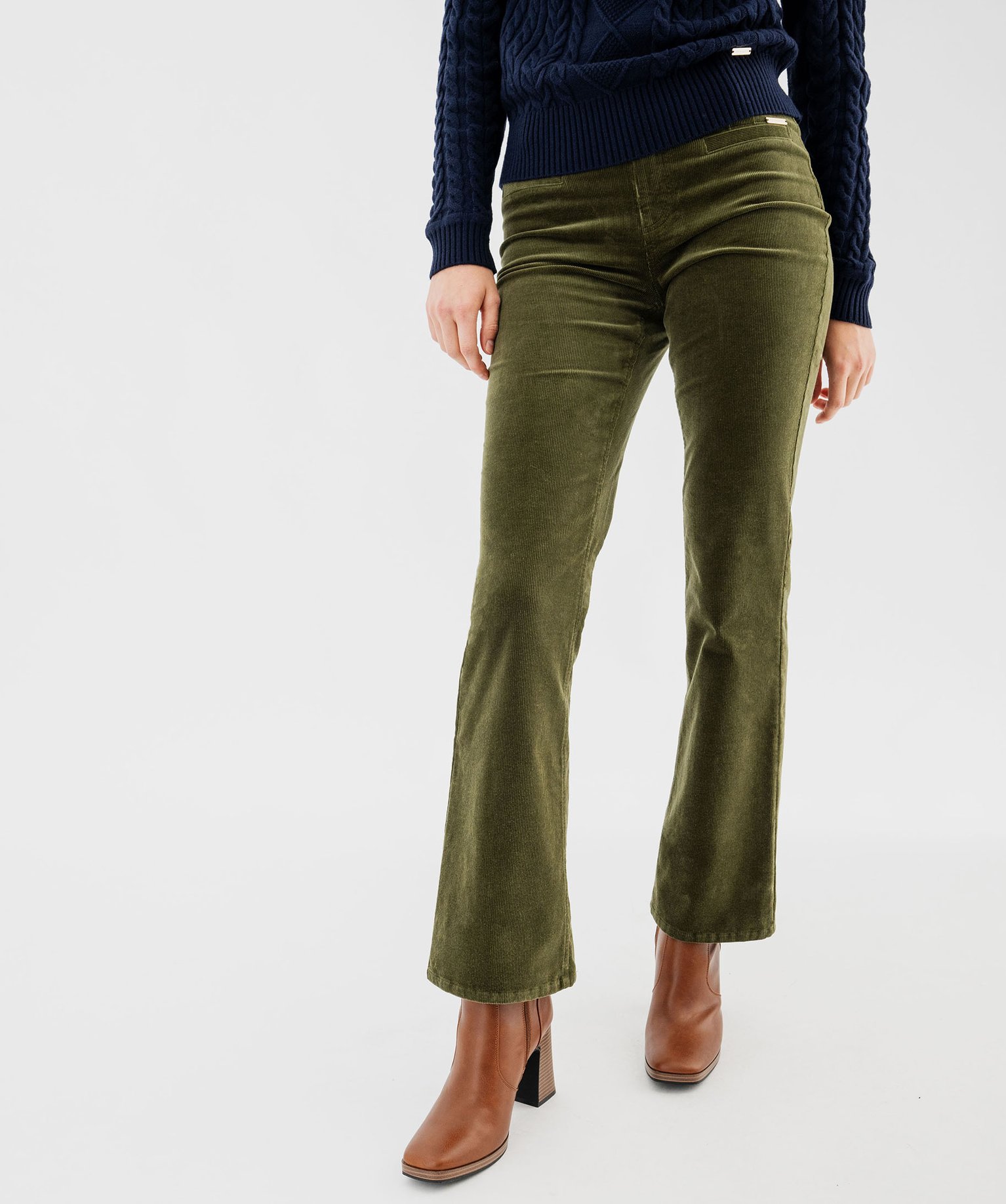 Pantalon Jogging Femme En Velours Côtelé - Taille élastique - Chaud Et Chic Pour L'hiver | Ensemble Polaire Confortable