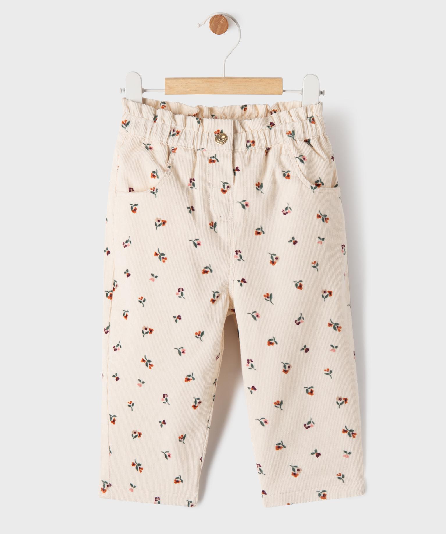 Pantalon en velours côtelé imprimé bébé fille - LuluCastagnette - LULUCASTAGNETTE Pantalon en velours côtelé imprimé bébé fille - LuluCastagnette - LULUCASTAGNETTE
