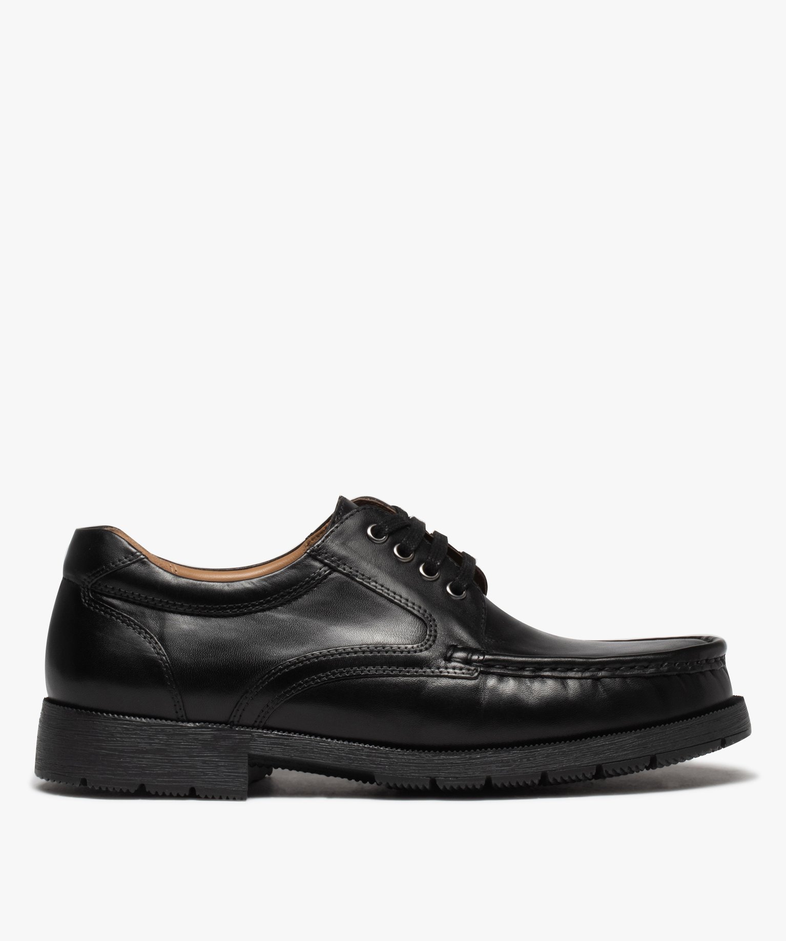 Derbies homme dessus en cuir uni avec lacets plats - Pierre Cardin - 40 - noir - PIERRE CARDIN CONFORT