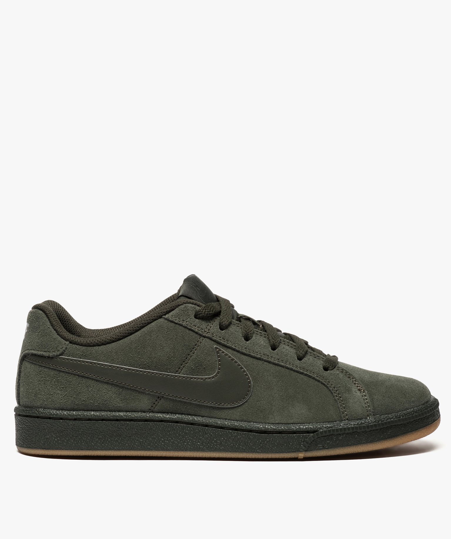 Tennis homme en cuir suede a tige basse Nike Court Roya. kaki GEMO
