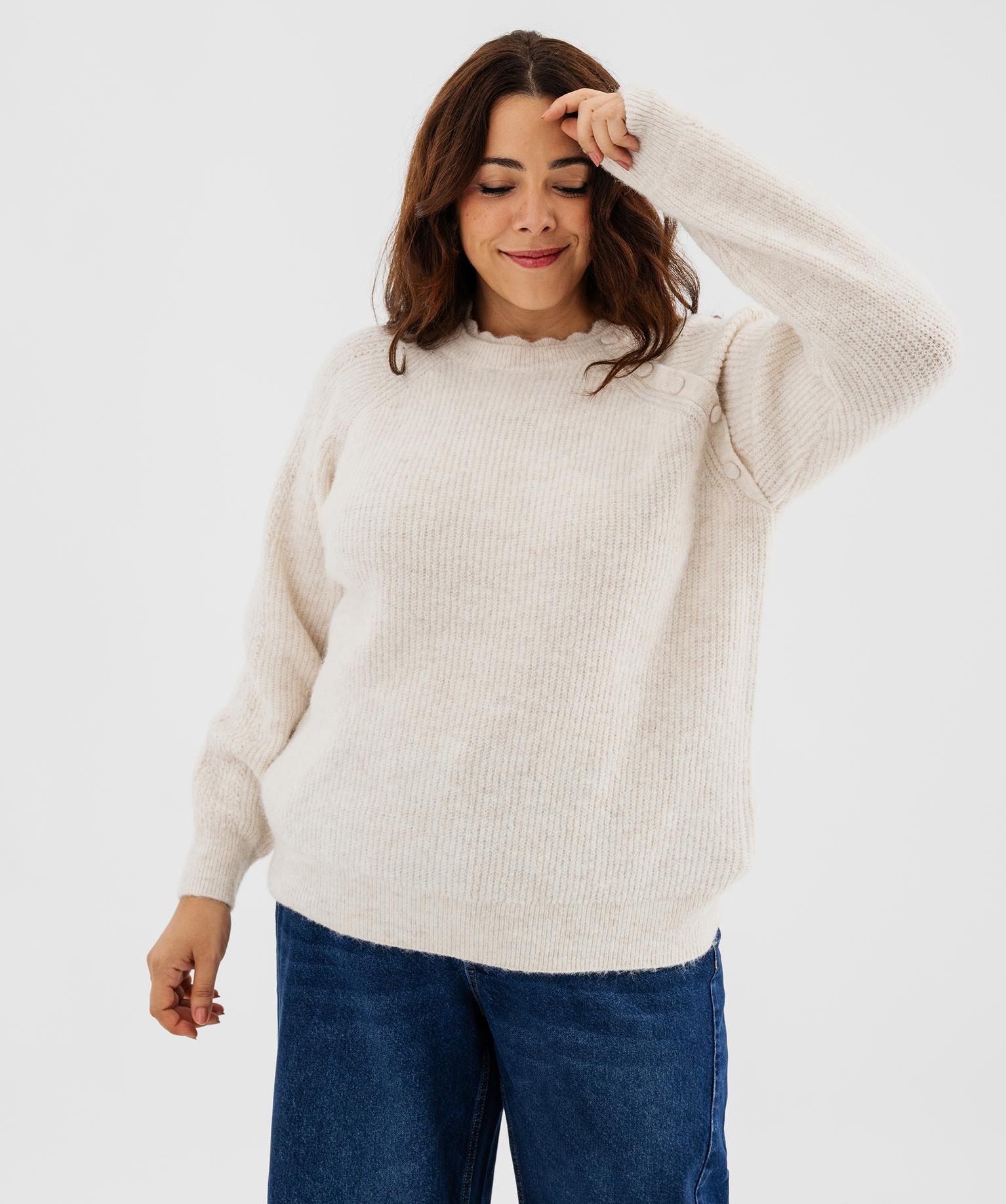 Pull col rond grande taille femme - GEMO
