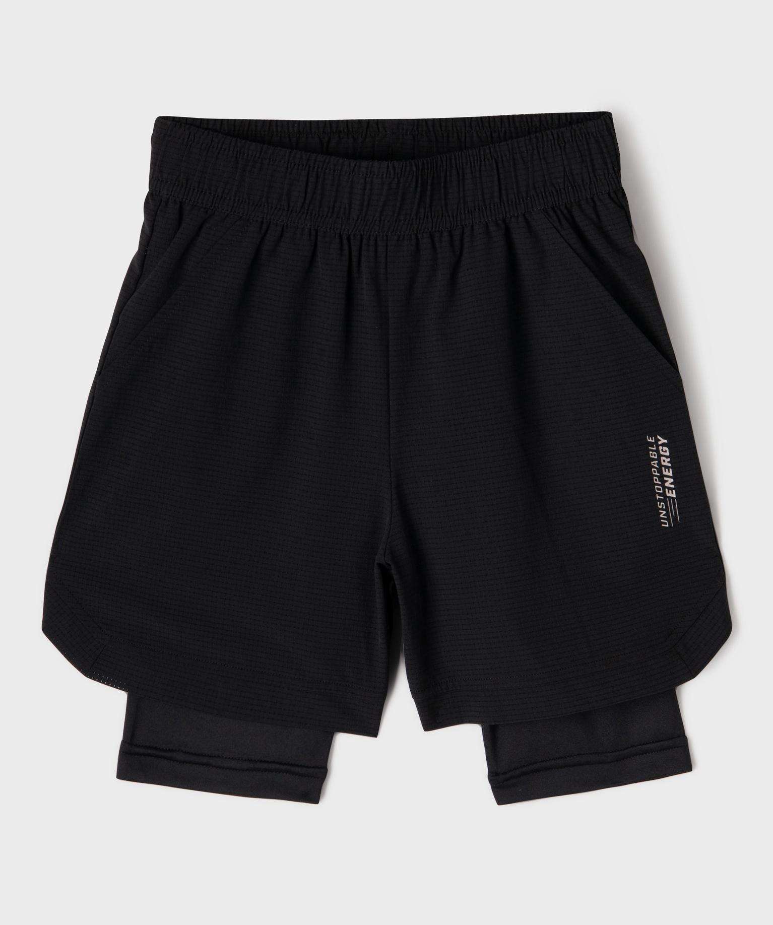 Short de sport avec cycliste intégré garçon - GEMO Short de sport avec cycliste intégré garçon - GEMO