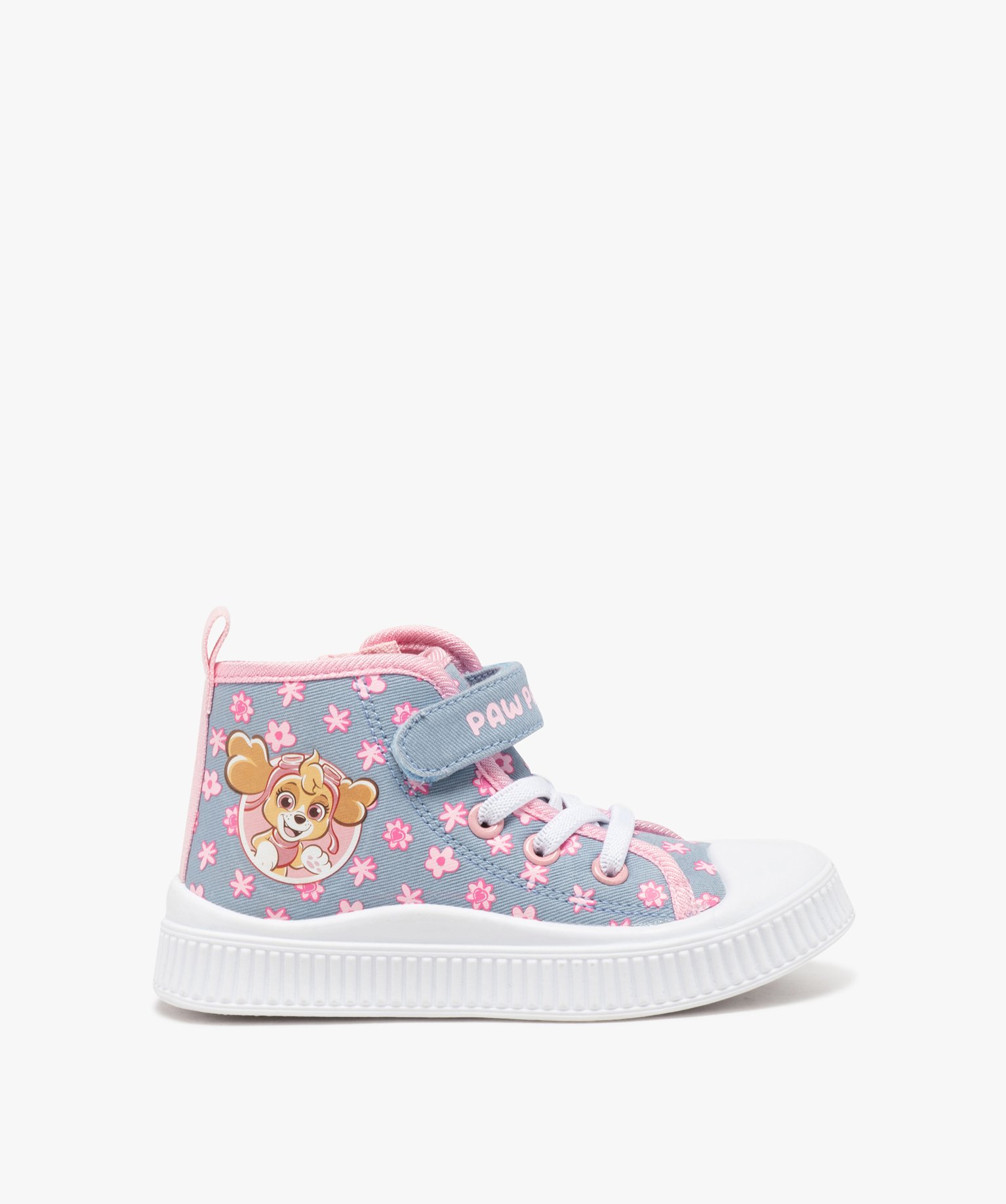 Baskets fille en toile montantes style denim à zip - Pat Patrouille - 25 - PAT PATROUILLE