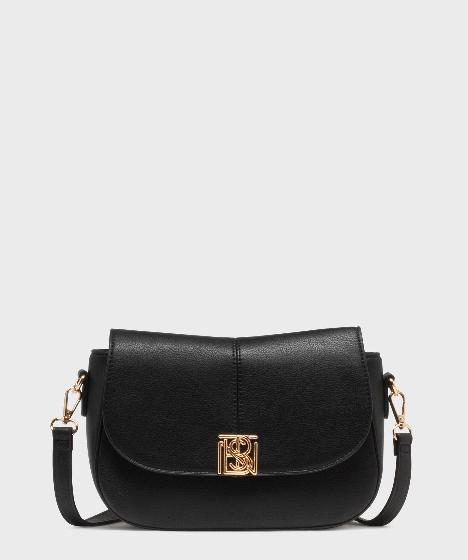 Sac besace en matière grainée femme - Bestini - BESTINI