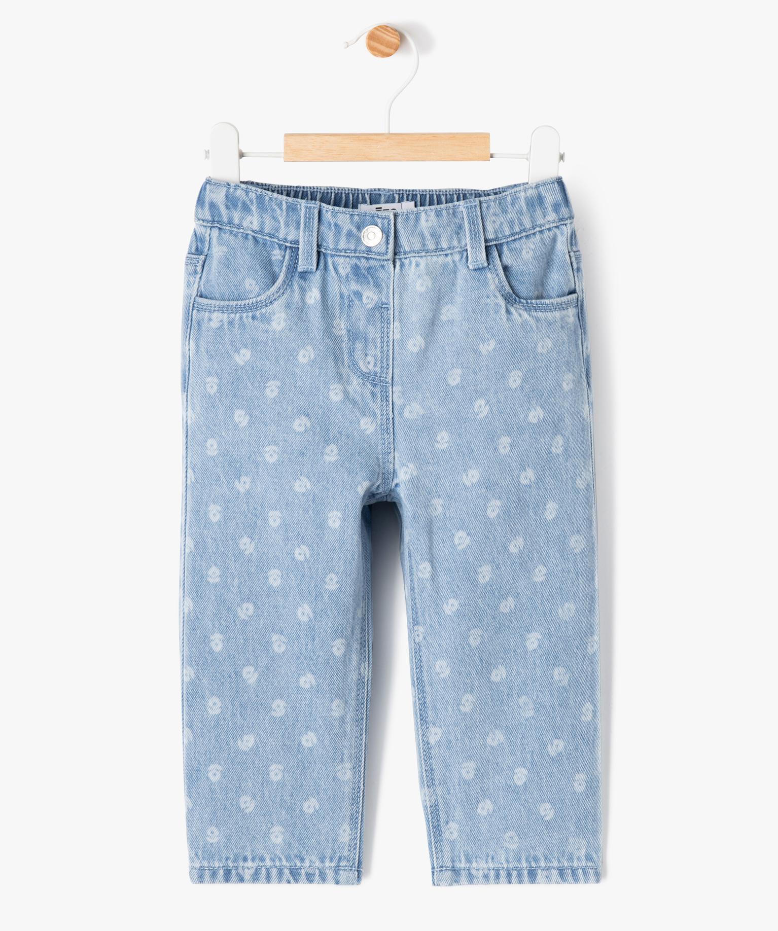 Leggings Bébé Fille Uni Et Imprimé (lot De 2) Ecru