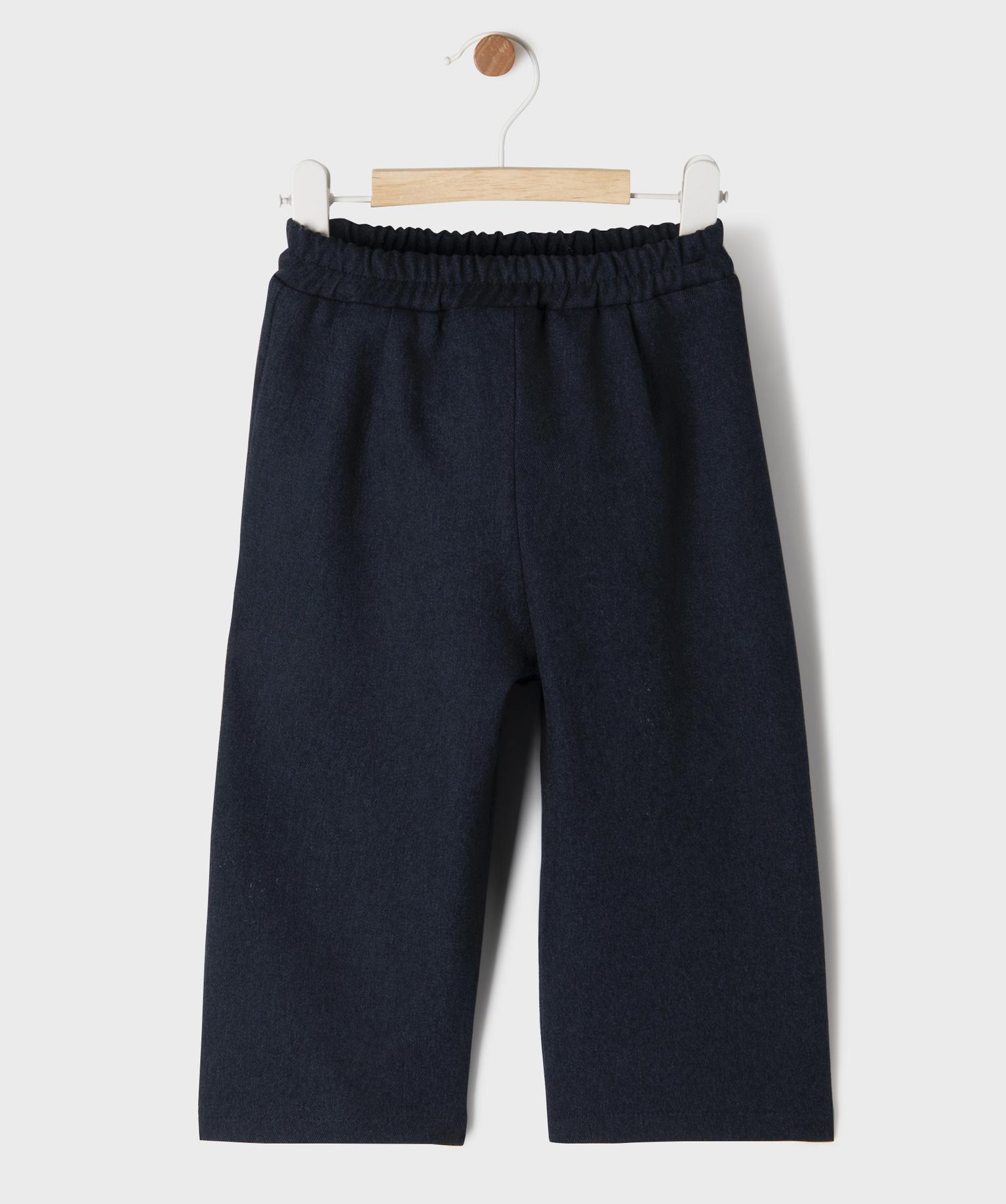 Pantalon large élastiqué bébé fille - 24M - bleu fonce - GEMO