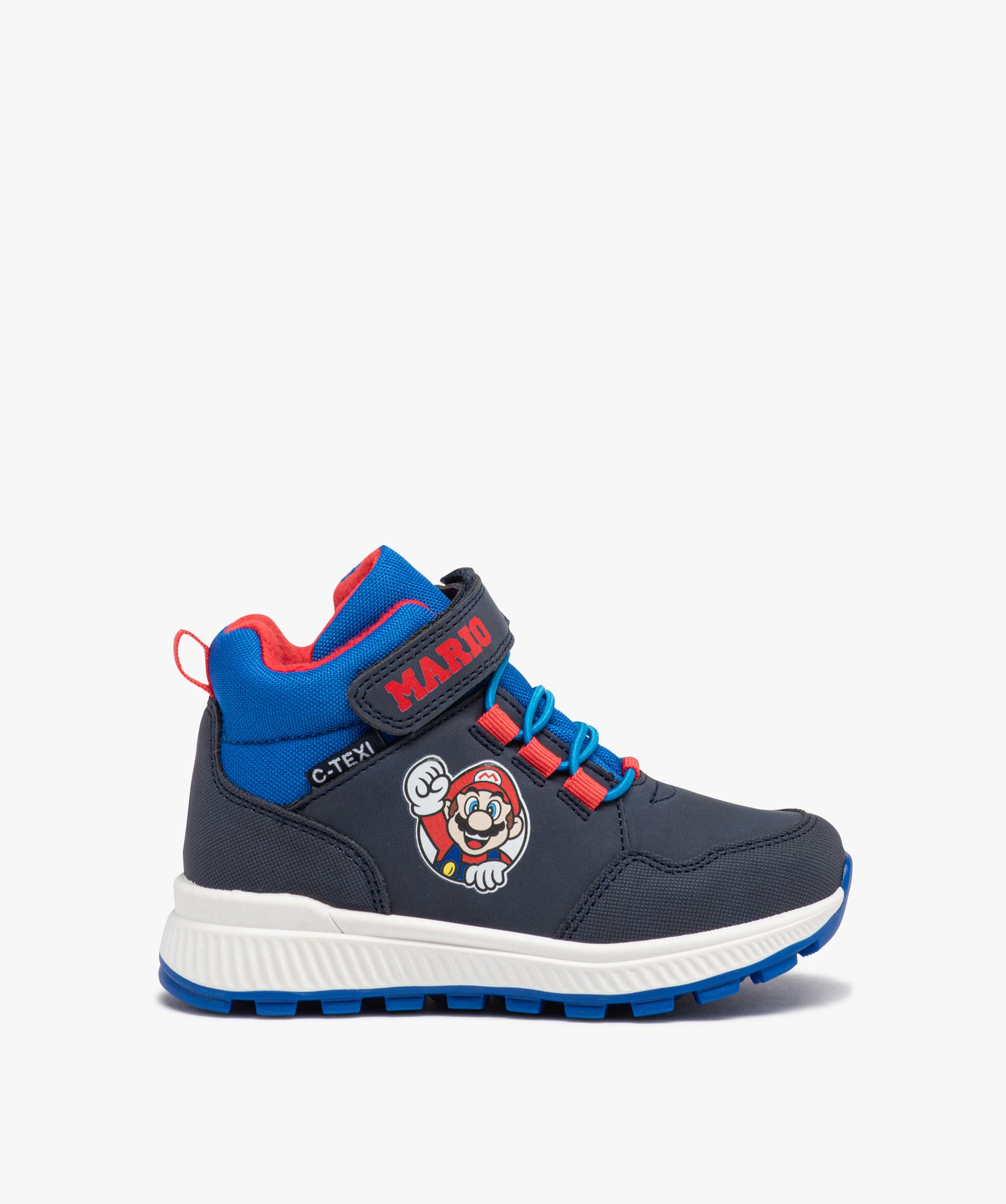 Boots garçon fourrées avec lacets élastiques ronds - Super Mario - 25 - marine - MARIO