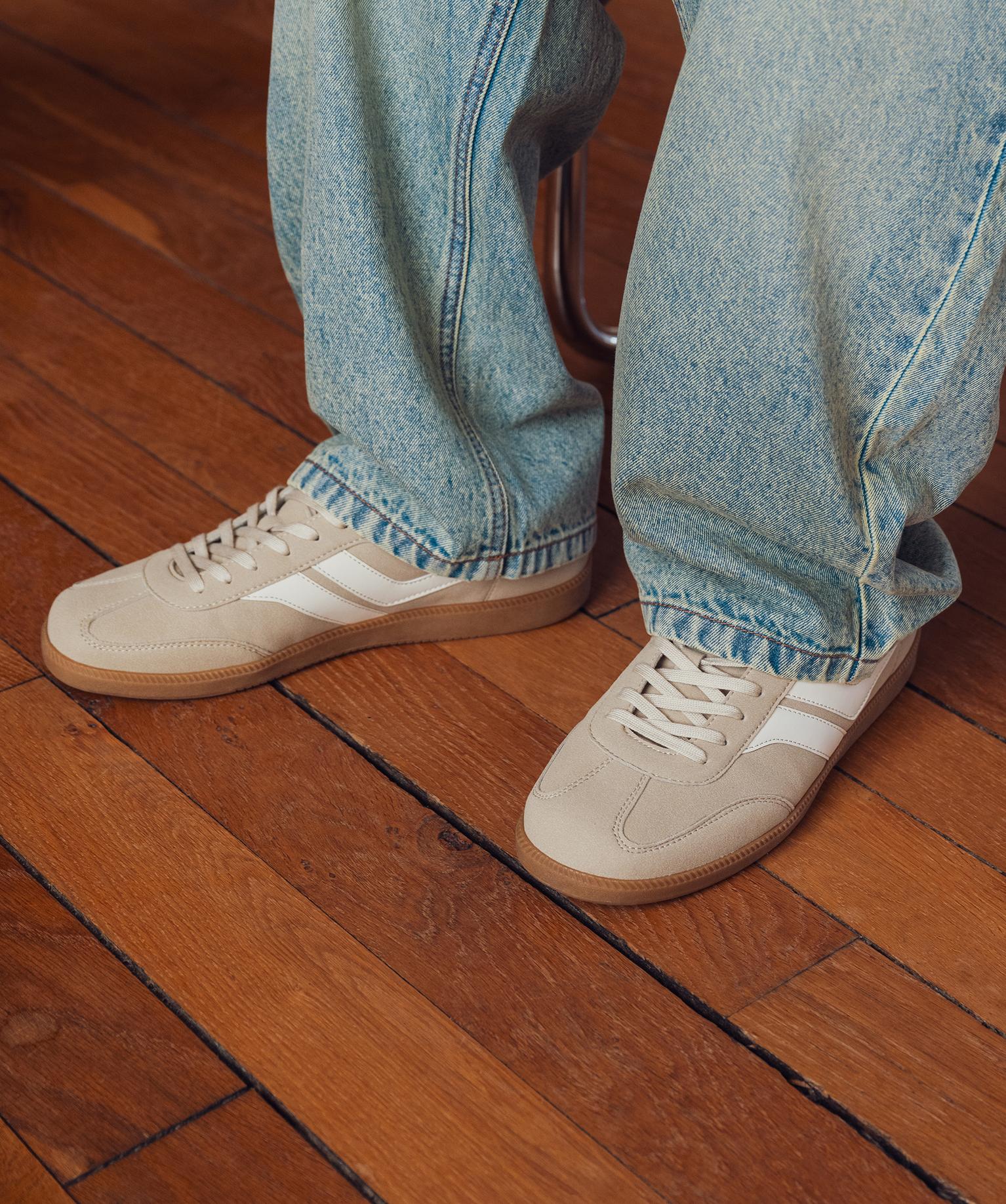 Baskets basses look vintage homme - Camps United - 43 - beige - CAMPS