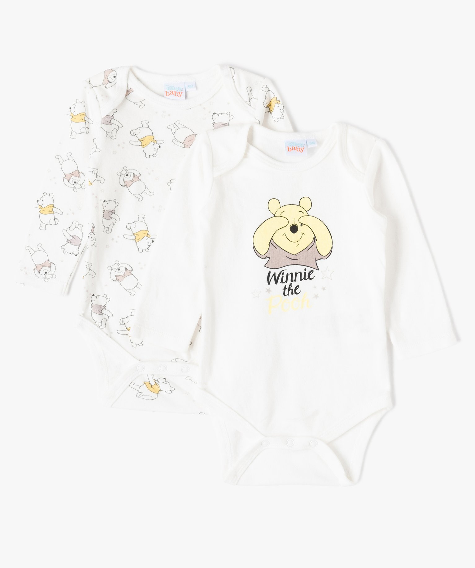 Bodies bébé manches longues Winnie l’ourson (lot de 2) - Disney