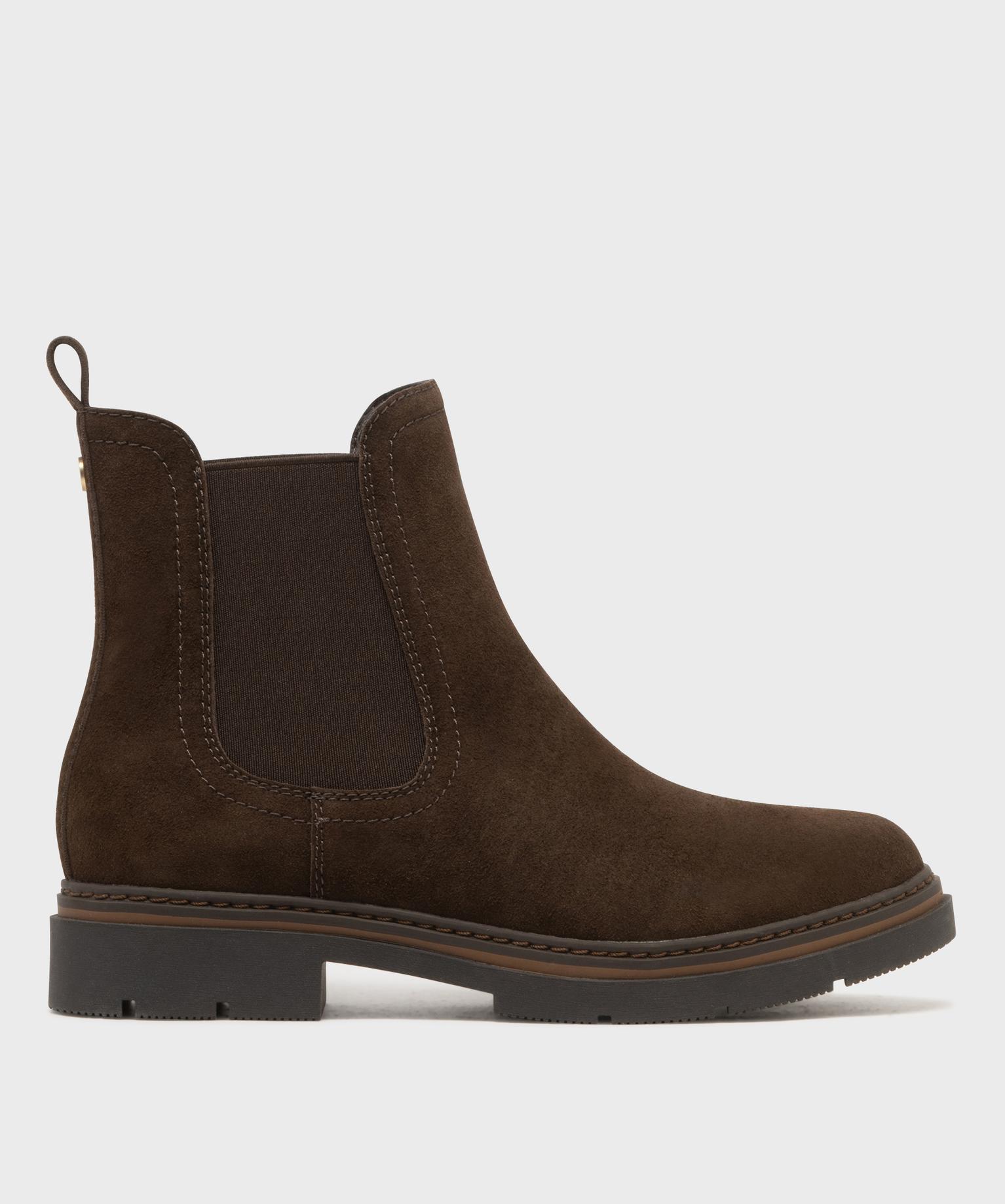 Boots Chelsea en suédine avec semelle crantée femme - LuluCastagnette - LULUCASTAGNETTE Boots Chelsea en suédine avec semelle crantée femme - LuluCastagnette - LULUCASTAGNETTE