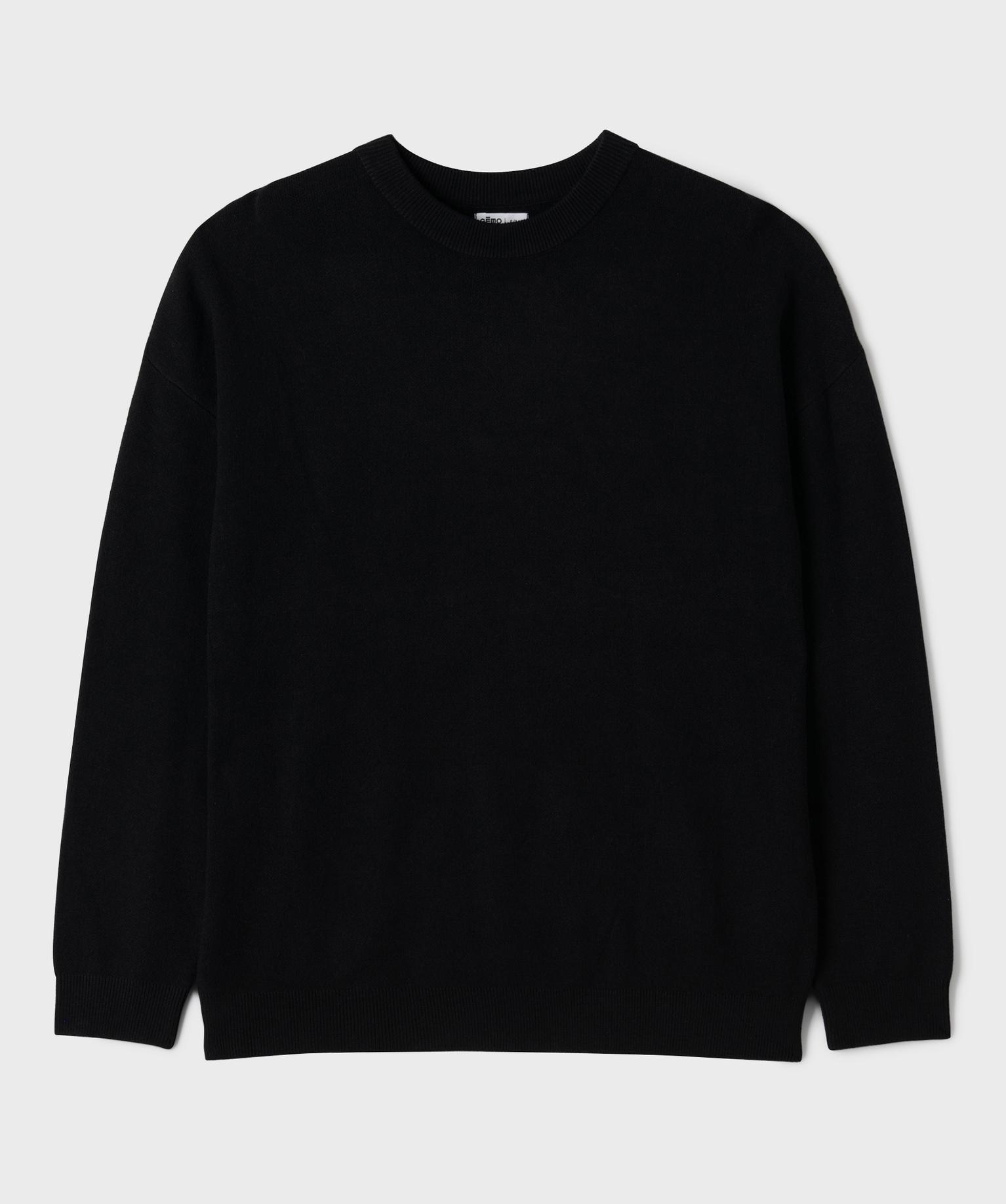Pull à col rond en viscose garçon - 12A/XXS - noir standard - GEMO