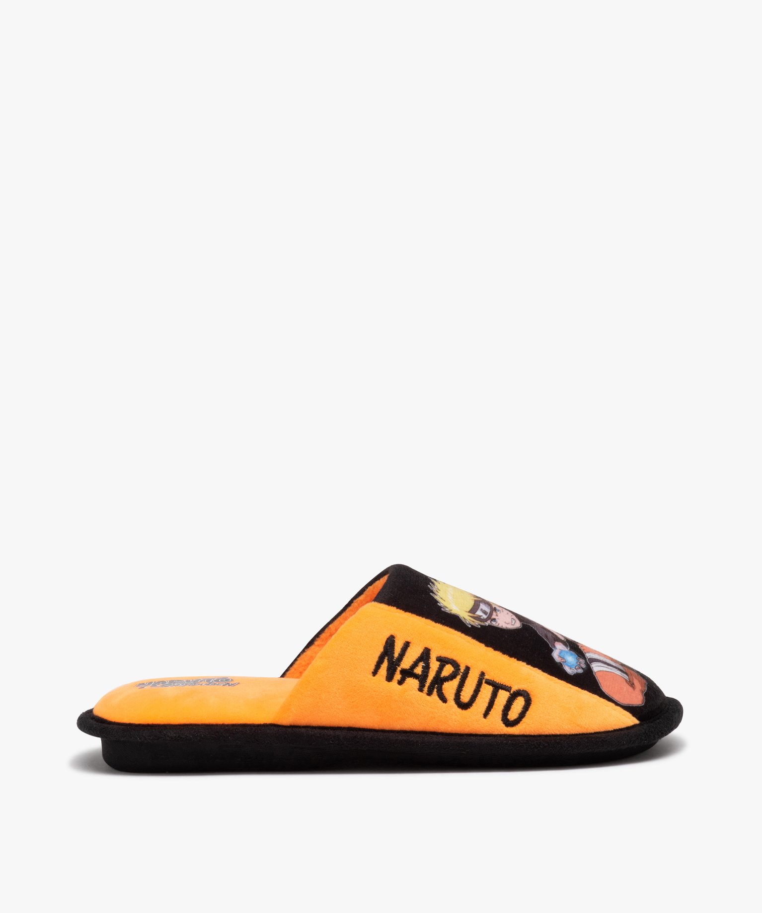 Chaussons garçon mules plates en velours - Naruto - 37 - noir - NARUTO
