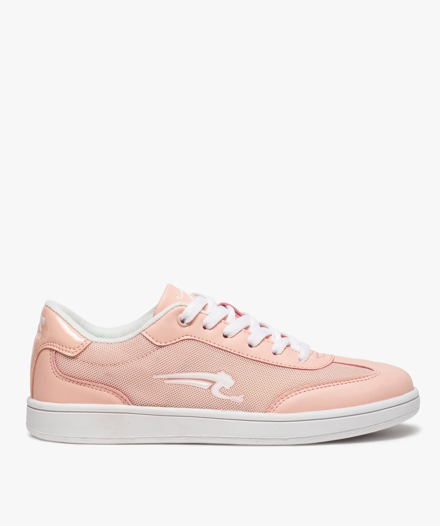 Baskets femme unies dessus mesh Airness rose GEMO