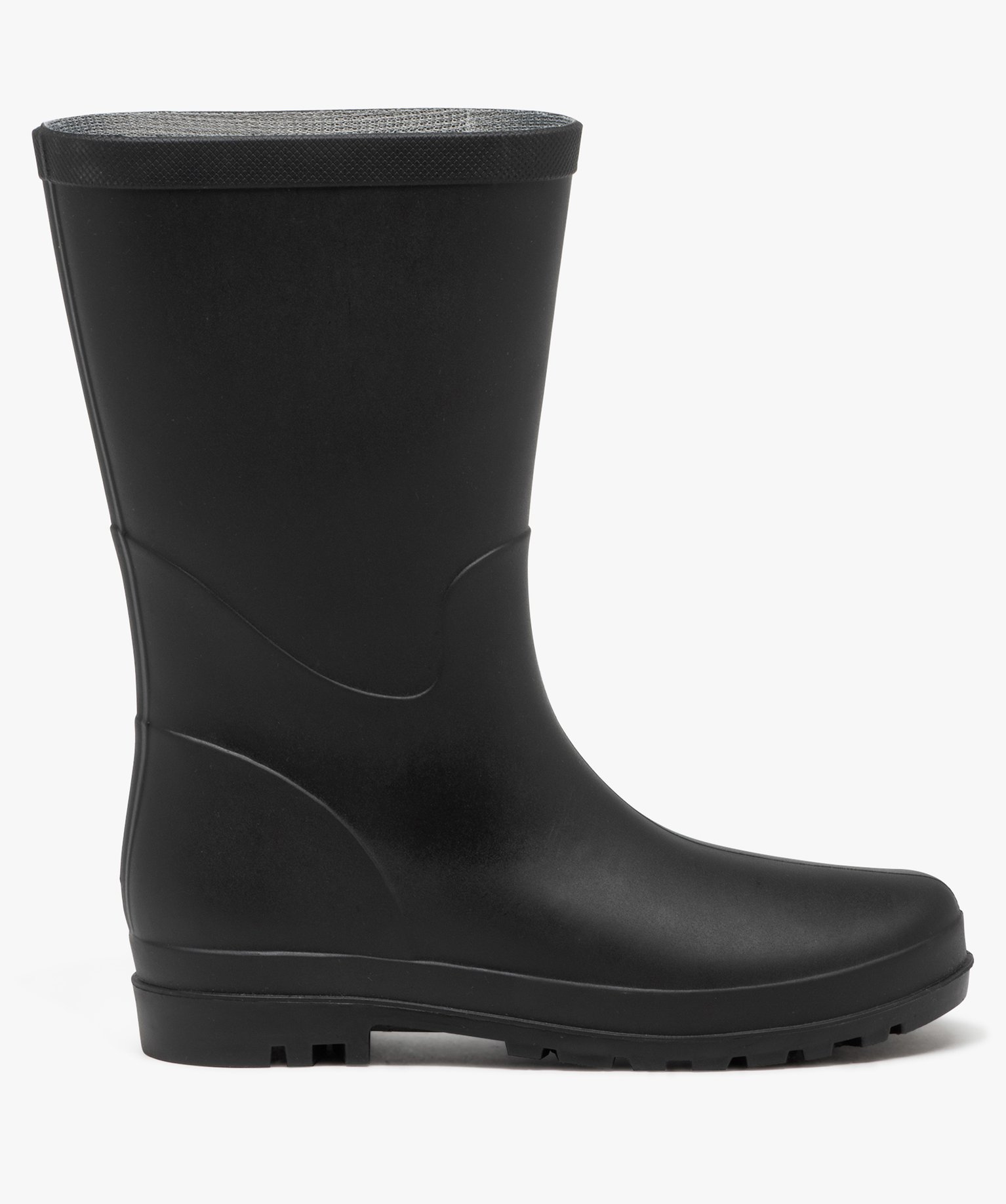 Bottes de pluie femme unies à semelle crantée - 39 - noir - GEMO