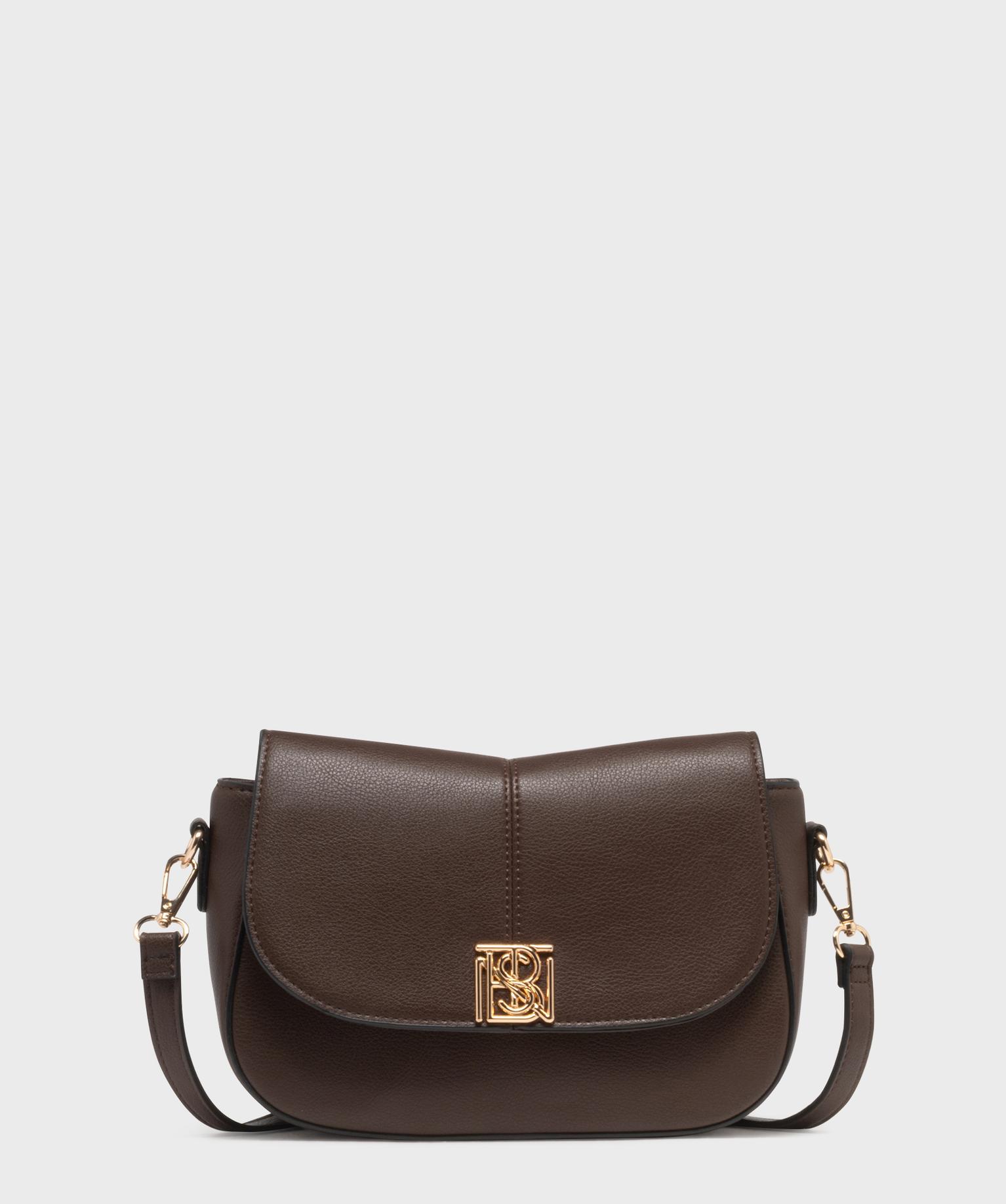 Sac besace en matière grainée femme - Bestini - BESTINI