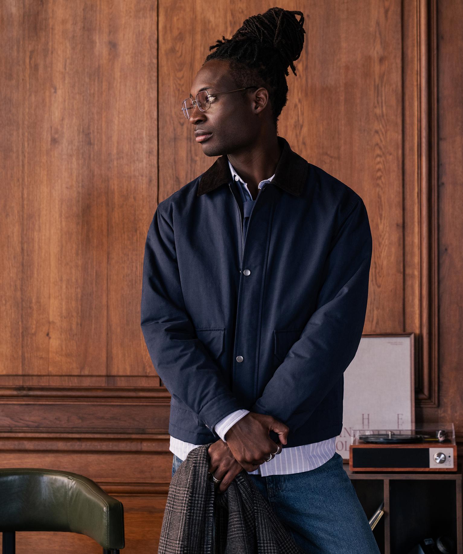 Parka en matière déperlante avec col en velours homme - GEMO Parka en matière déperlante avec col en velours homme - GEMO