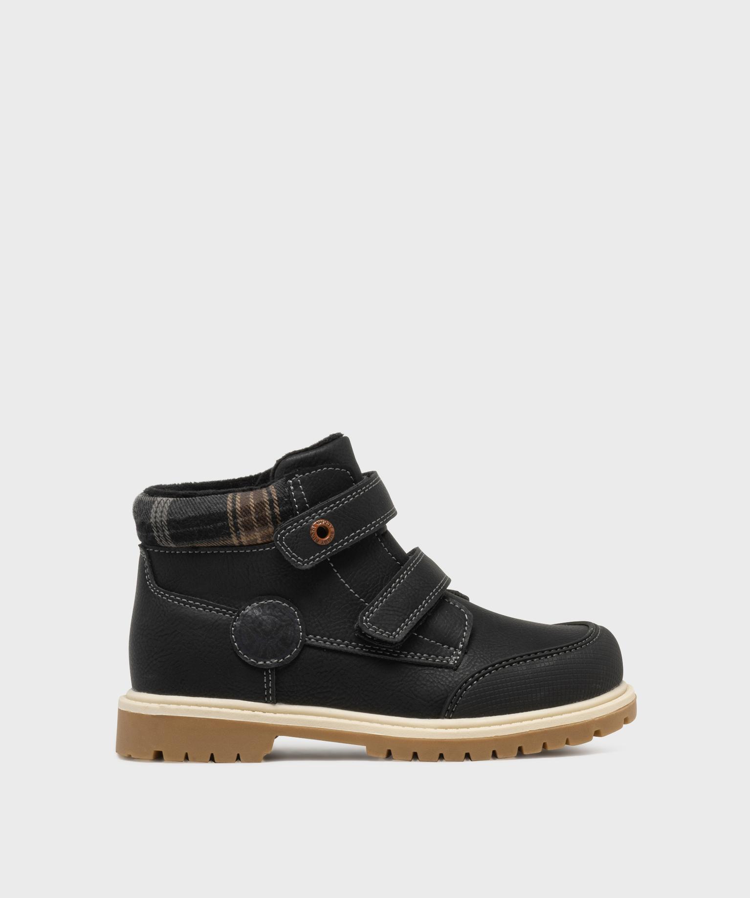 Boots fourrées à scratch et col tartan garçon - Buggy Shoes - BUGGY Boots fourrées à scratch et col tartan garçon - Buggy Shoes - BUGGY