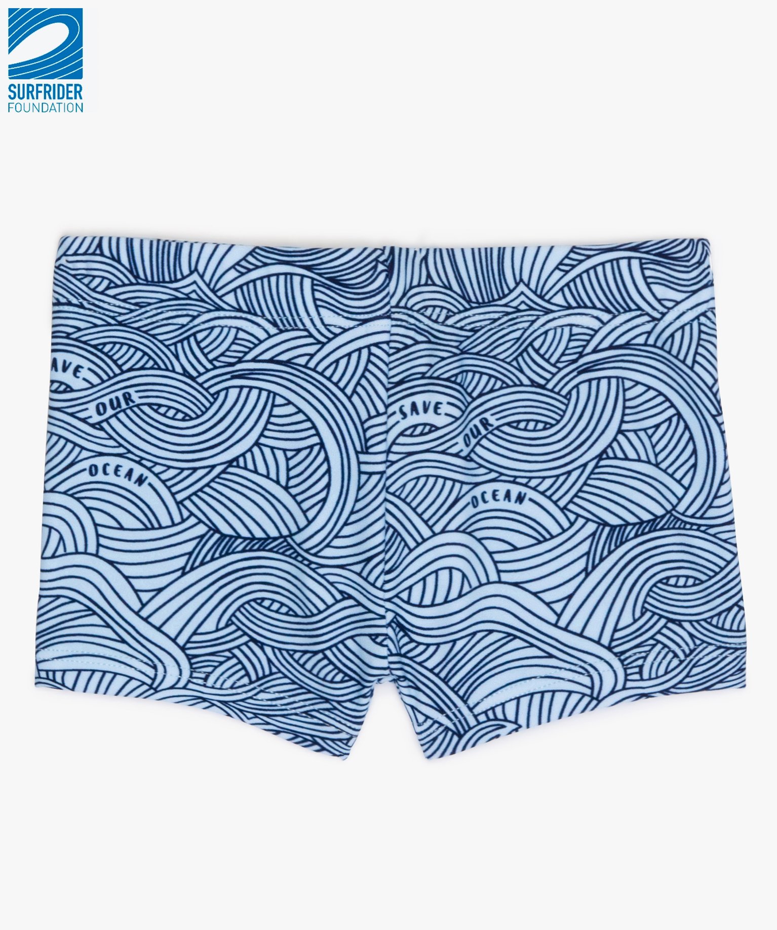 Short De Bain Bebe Garcon A Motif Vagues En Polyester Re Gemo