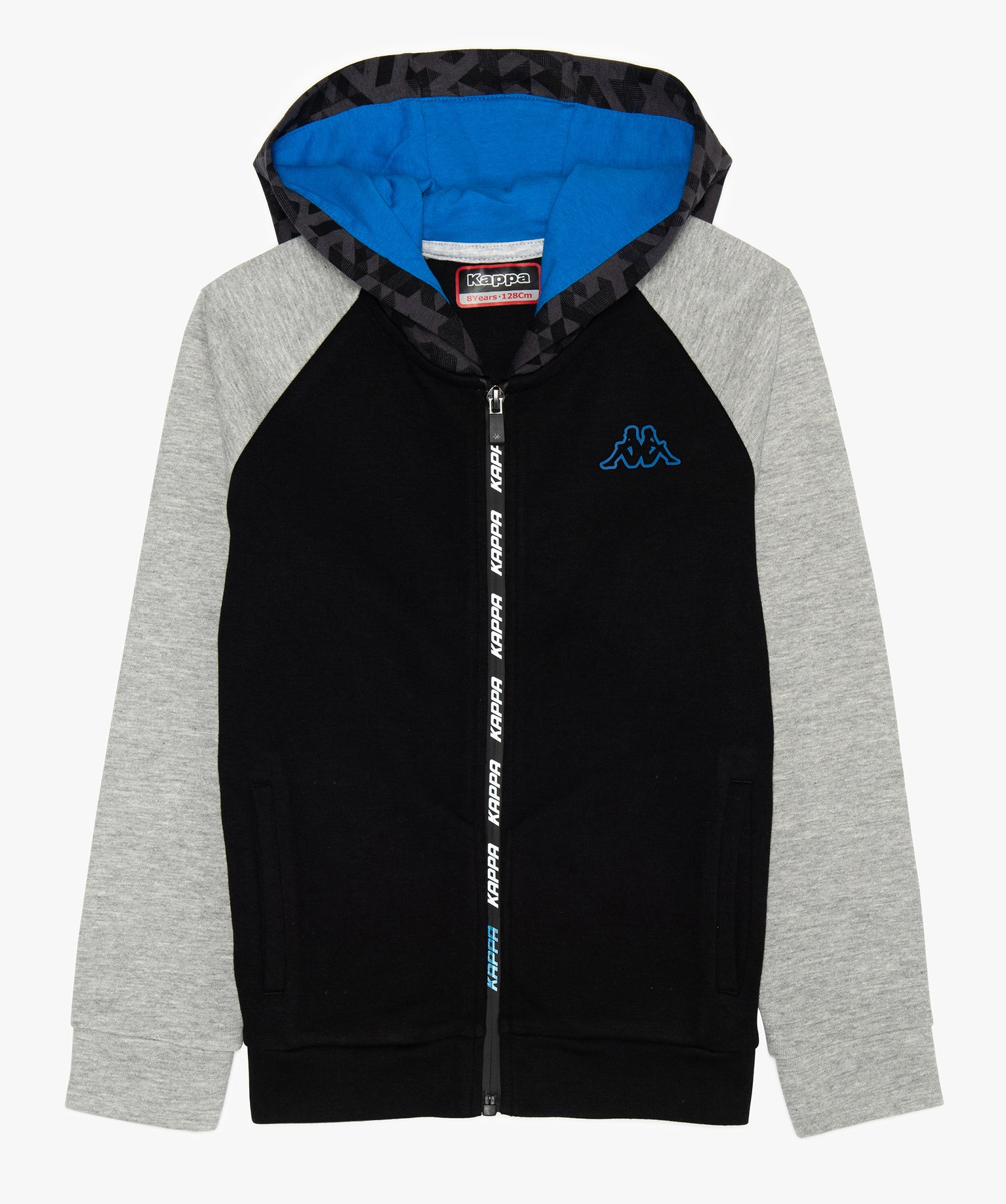 Sweat garçon à capuche zippé à coupe ajustée - Kappa