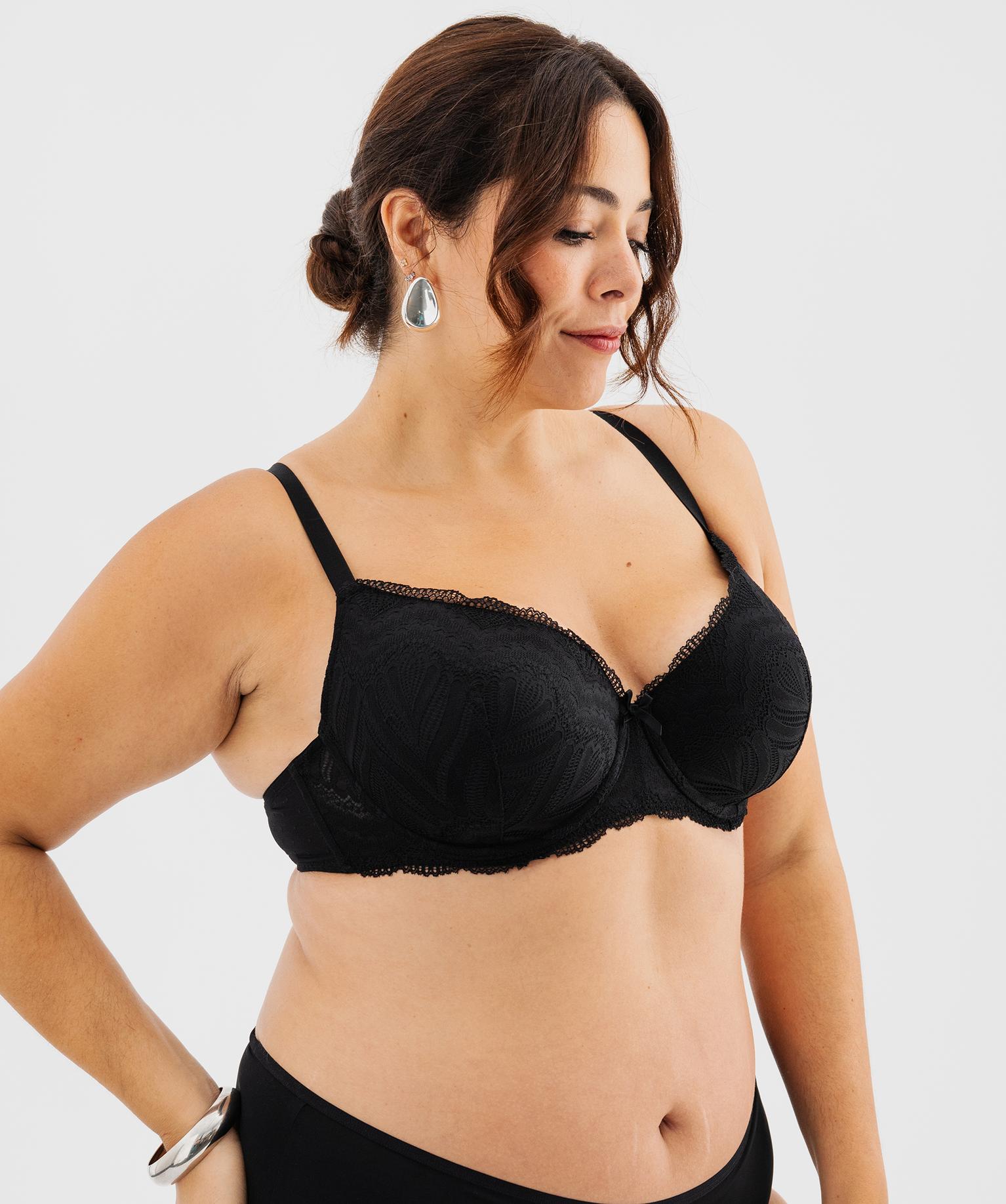 Soutien-gorge emboitant à armatures femme grande taille - 105E - noir standard - GEMO