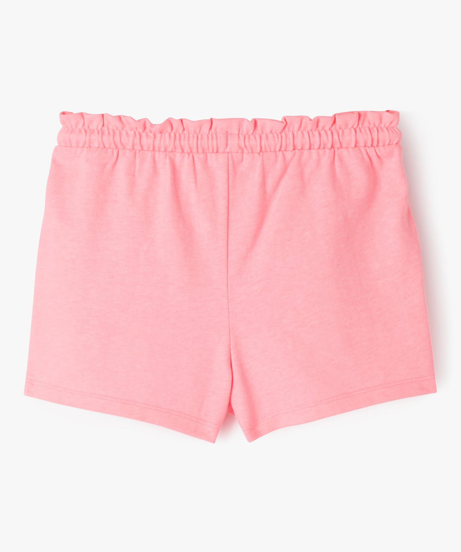 Short De Sport Pour Enfants 24 JOYAS - Bermuda En Coton Avec Poches, élastique Et Cordon Réglable - Unisexe