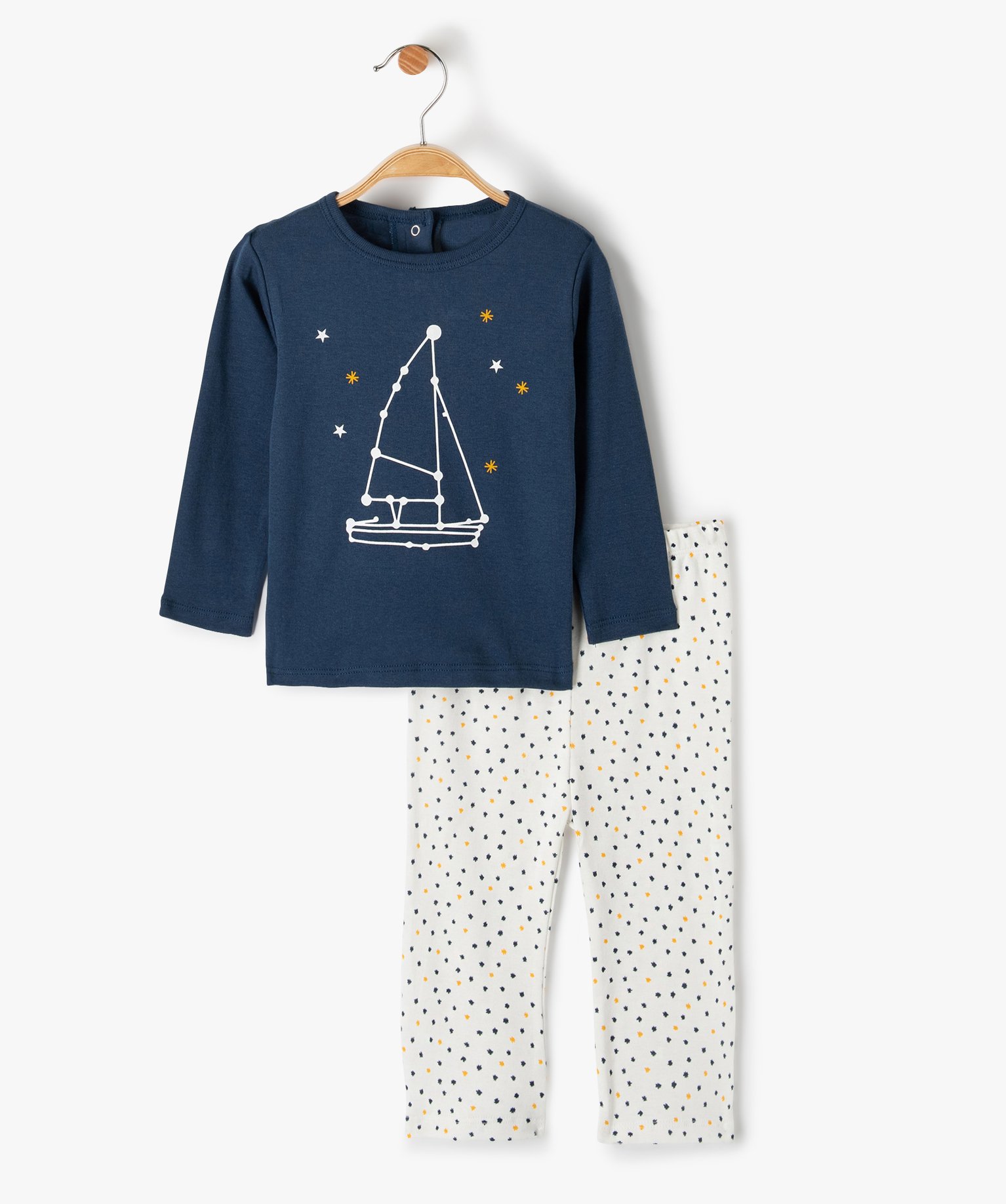 Pyjama bébé 2 pièces en jersey imprimé - No gaspi