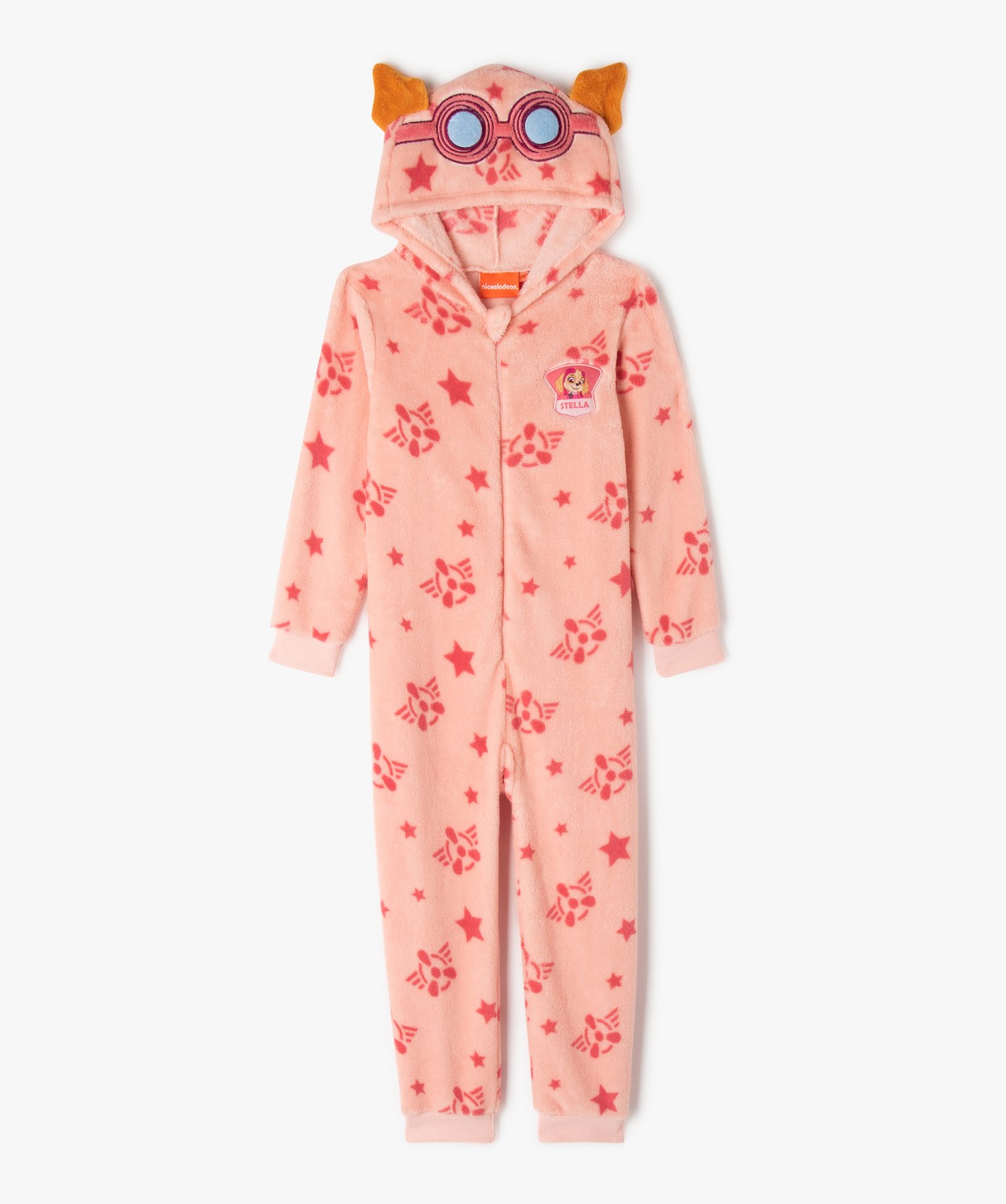 Combinaison pyjama imprimée à capuche fille - Pat Patrouille - 3 - imprime - PAT PATROUILLE
