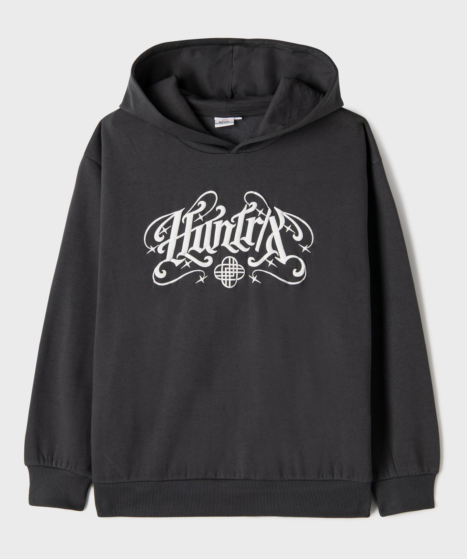 Sweat à capuche ado fille - Kpop Demon Hunters Ado - gris fonce - KPOP DEMON HUNTERS